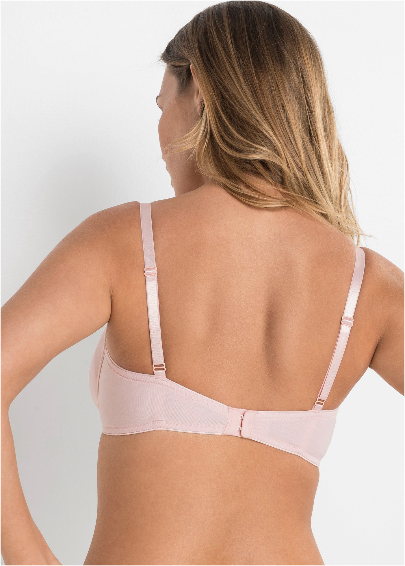 bonprix Soutien-gorge invisible »T-Shirt BH mit Bügel aus Baumwolle (3er Pack)« Packung, 3, 3 cuis mit Bügel, nahtlos vorgeformte Cups, aus Baumwollmischung