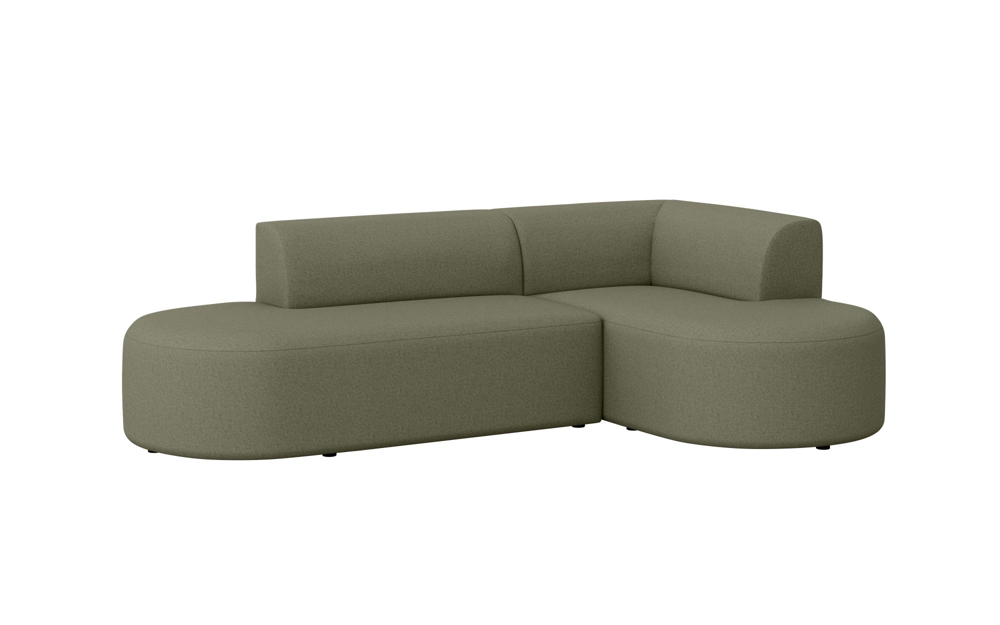 GOODproduct Canapé d'angle »Ecksofa Tvinne mit Ottomane links oder rechts bestellbar« L-Form, mit Wellenunterfederung, BxTxH 260x170x73 cm