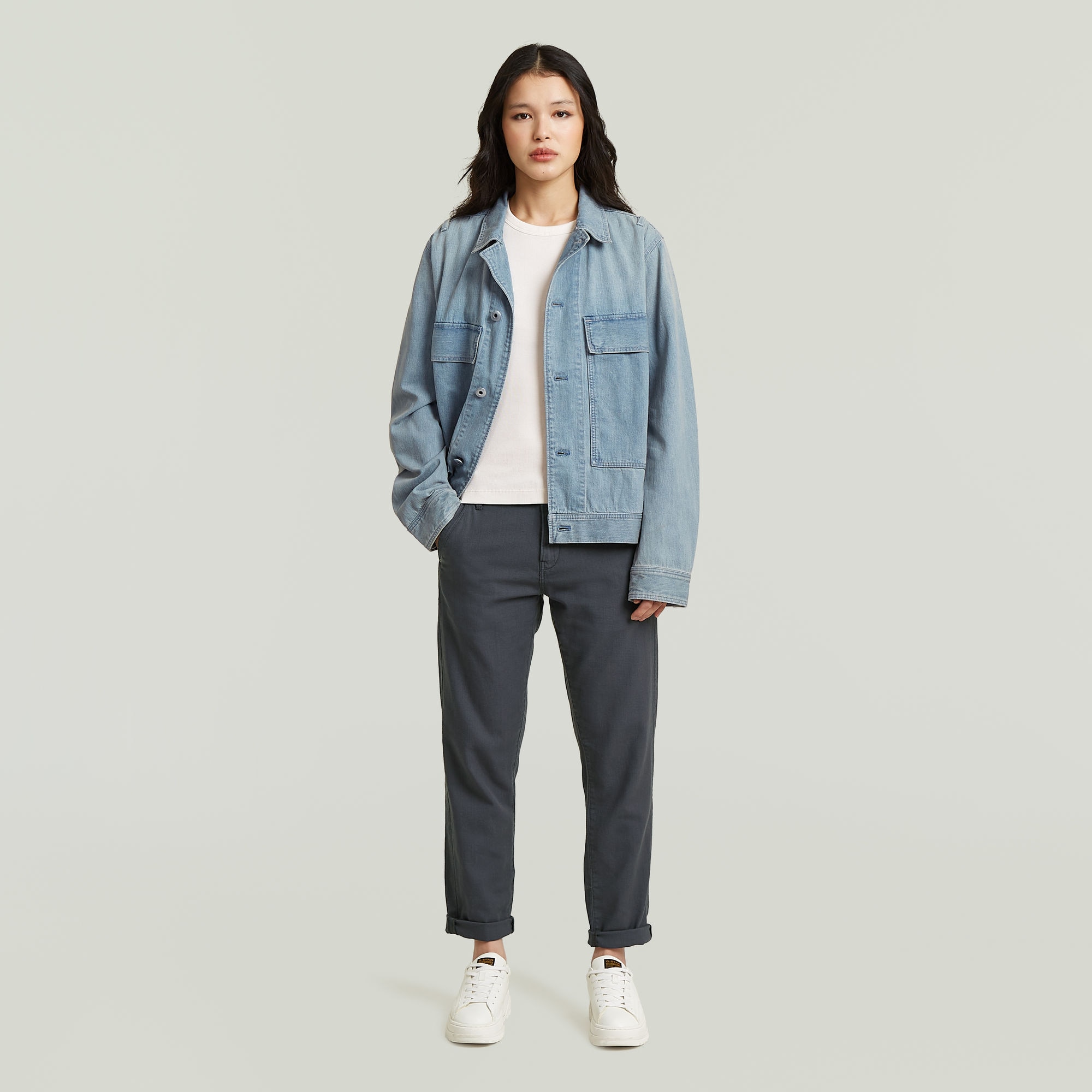 G-STAR Chinos »Kate Chino Boyfriend«  avec une coupe décontractée à la hanches et aux cuisses