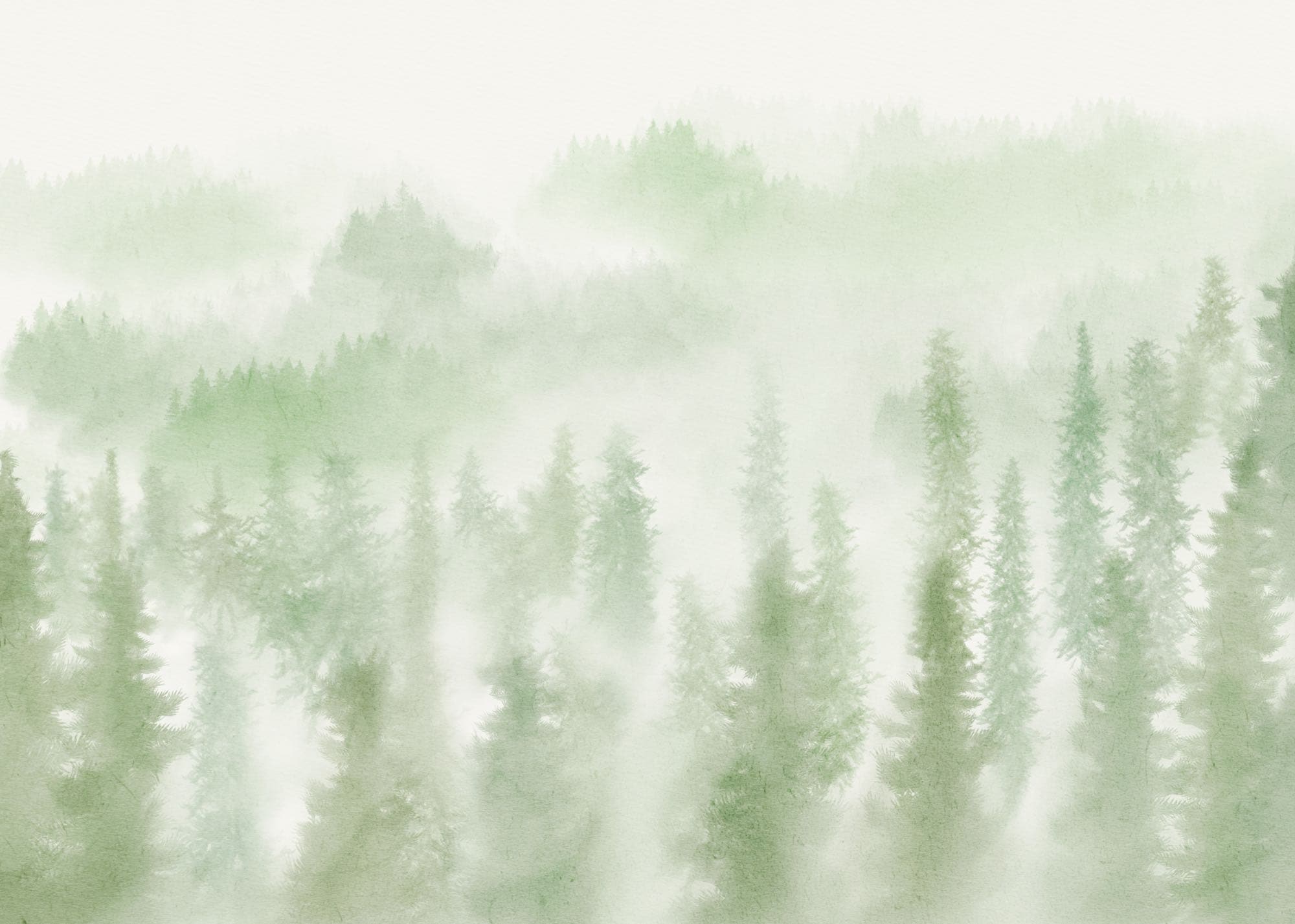 Komar Fototapete »Vlies Fototapete - Blurry Woods - Grösse 350 x 250 cm« Motiv | bedruckt glatt
