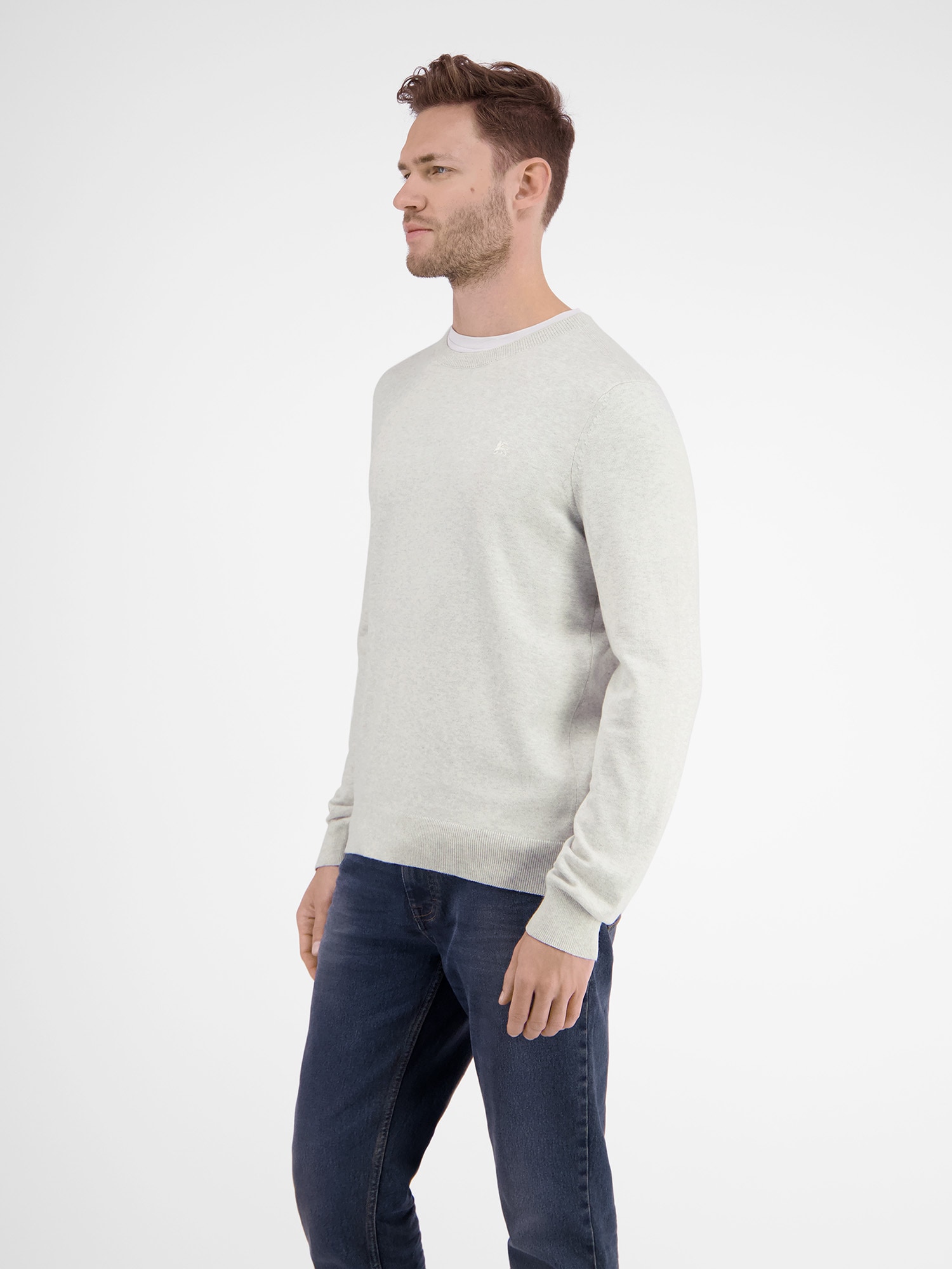 LERROS Pull en tricot »Lässiger Flachstrickpullover«