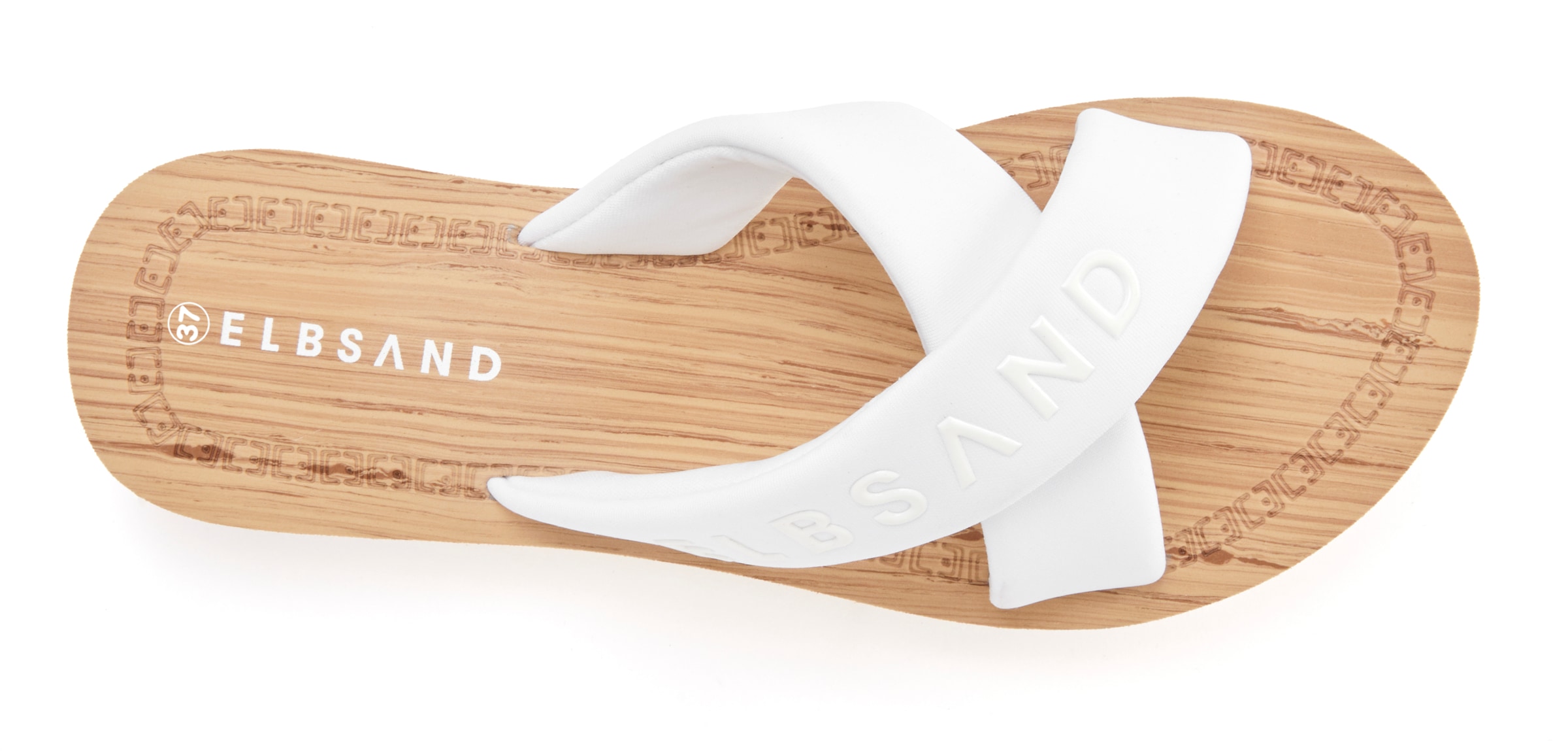 Elbsand Mules de bain »Badelatsche,Badeschuhe, Badeschlappe, Sandale, Sommerschuh, Pantolette«  Zehentrenner mit wasserabweisender und ultraleichter Sohle VEGAN