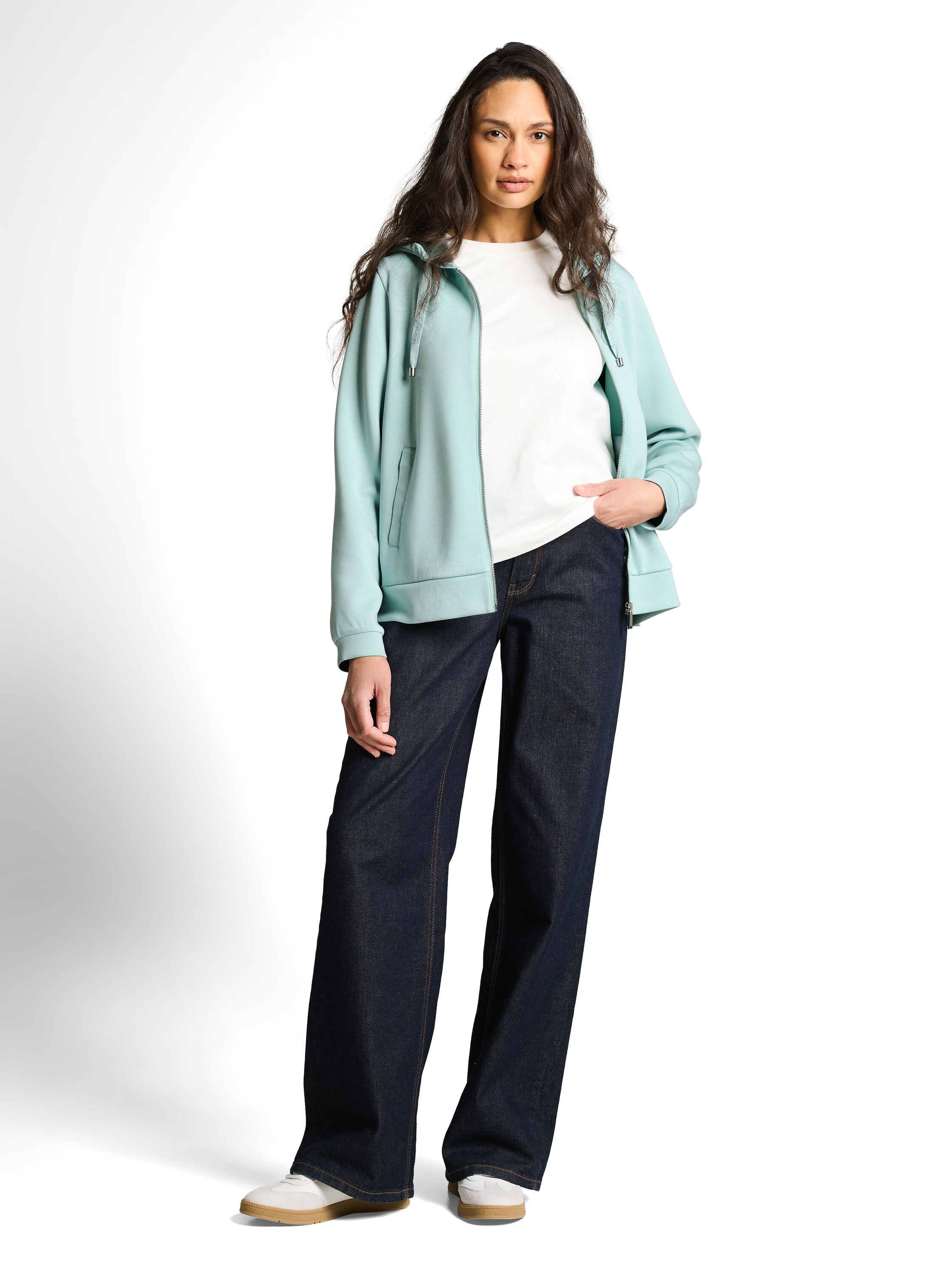 TOM TAILOR Sweat à capuche »Regular« mit Viskose und Stretch