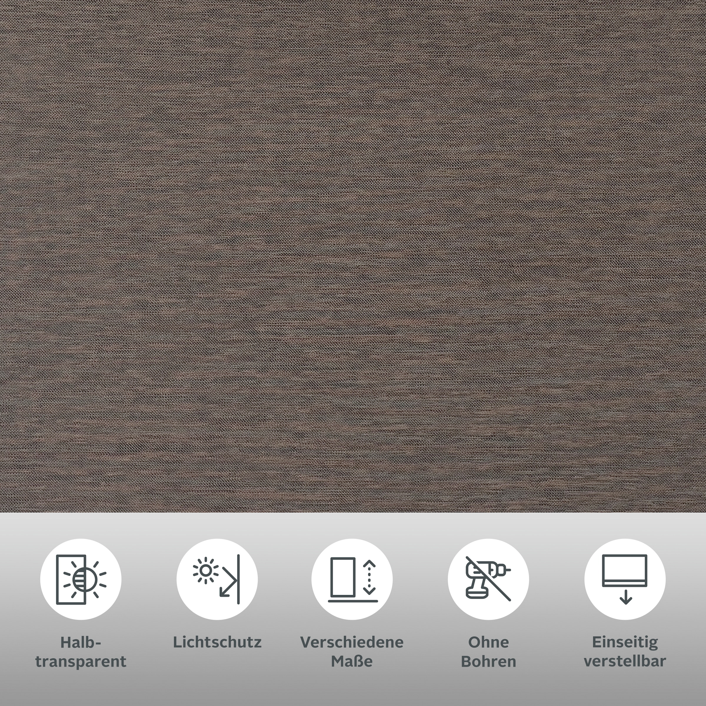 GOODproduct Rollo »RILLEY« Lichtschutz Sichtschutz | Verdunkelung ohne Bohren freihängend Seitenzugrollo, Rollo in eleganter Gewebestruktur - NEUHEIT!