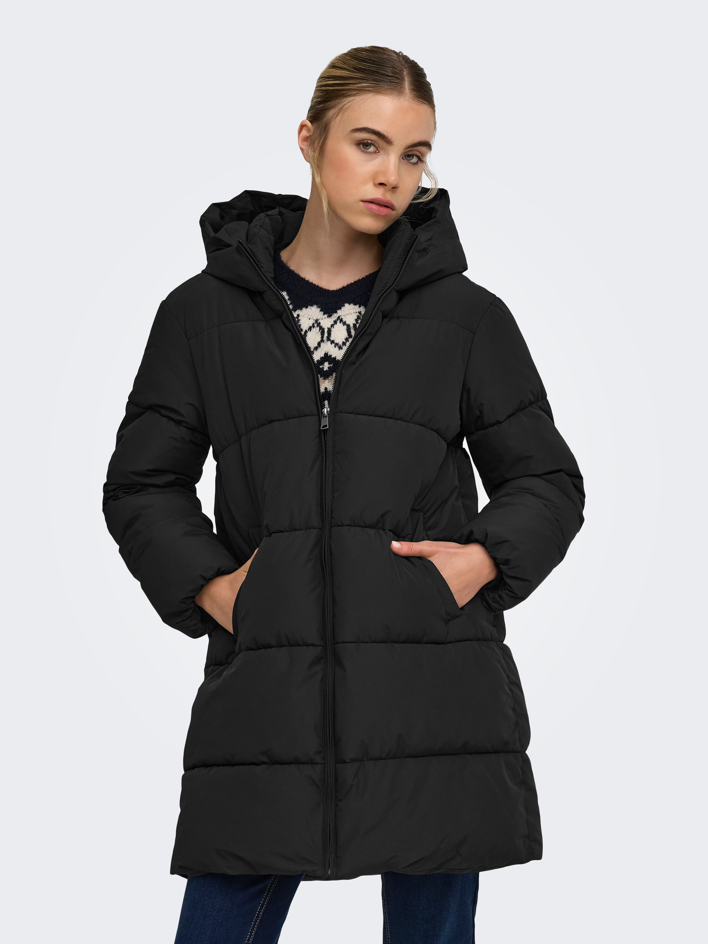 ONLY Steppmantel »ONLJUTA PUFFER COAT OTW« Kunstfaser