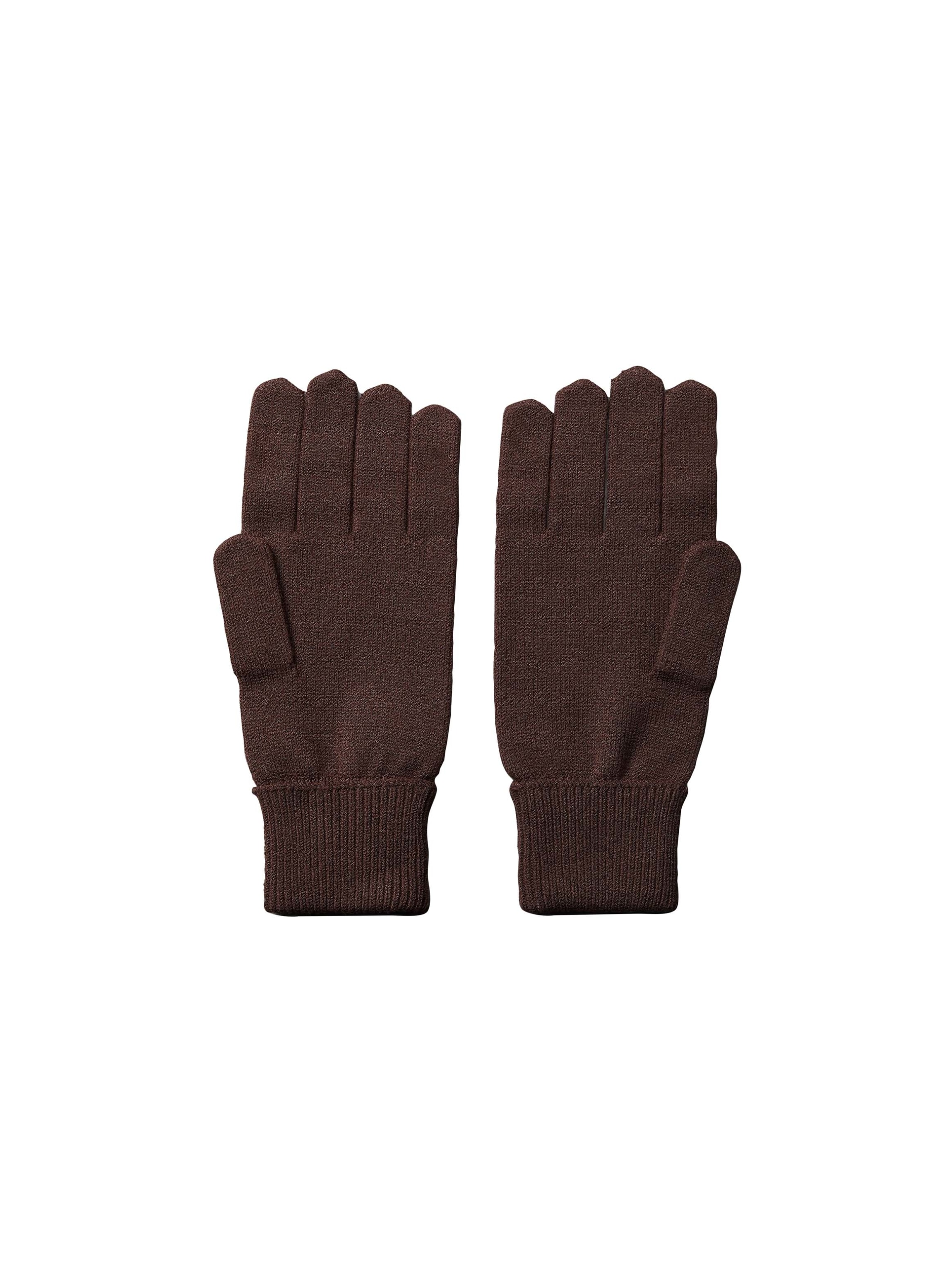 Calvin Klein Gants tricotés »CK FINE RIB GLOVES« coupe régulière avec logo de la marque