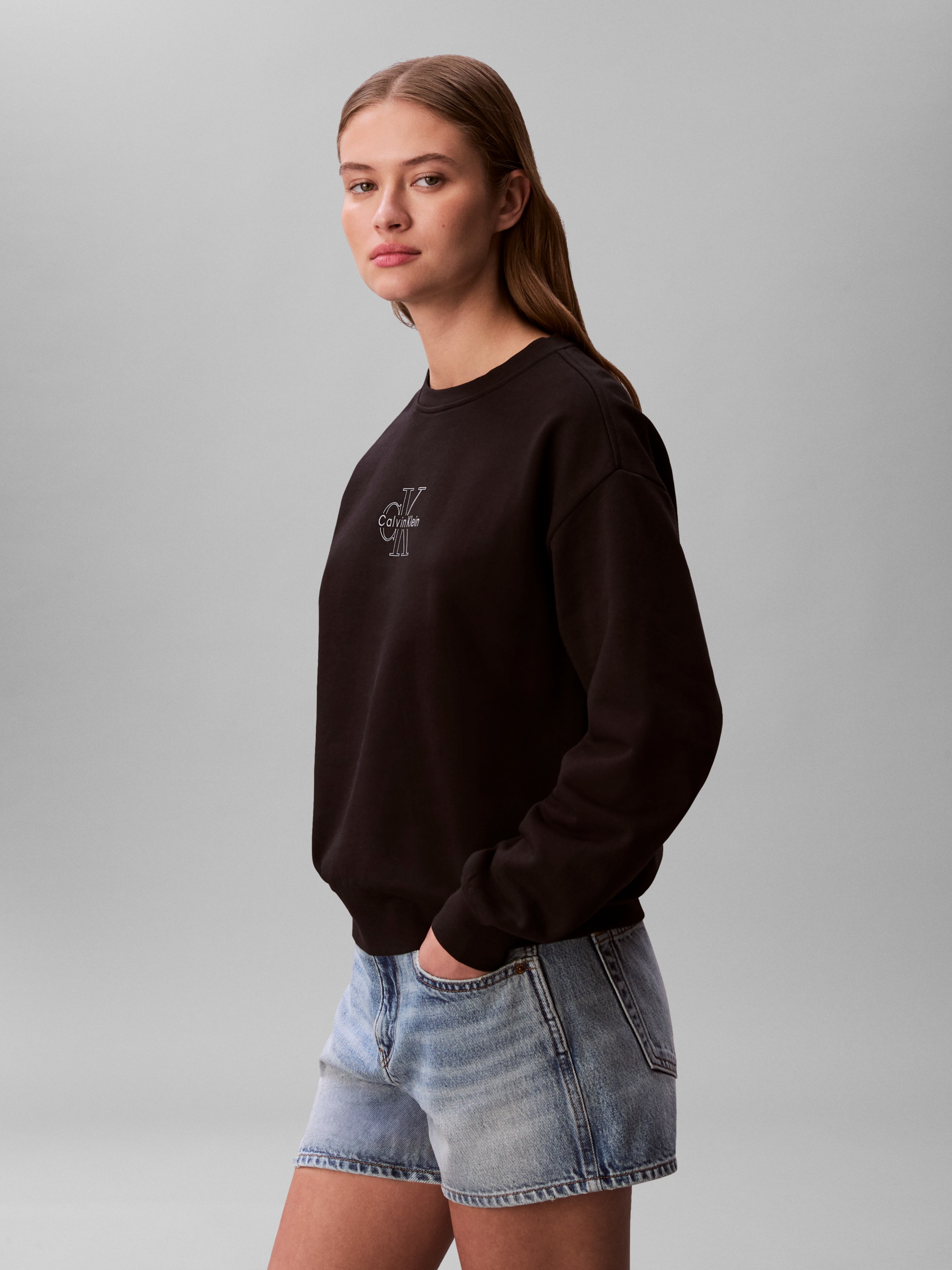 Calvin Klein Sweatshirt »FOIL CREW SWEATSHIRT«, Regular fit mit Rundhalsausschnitt
