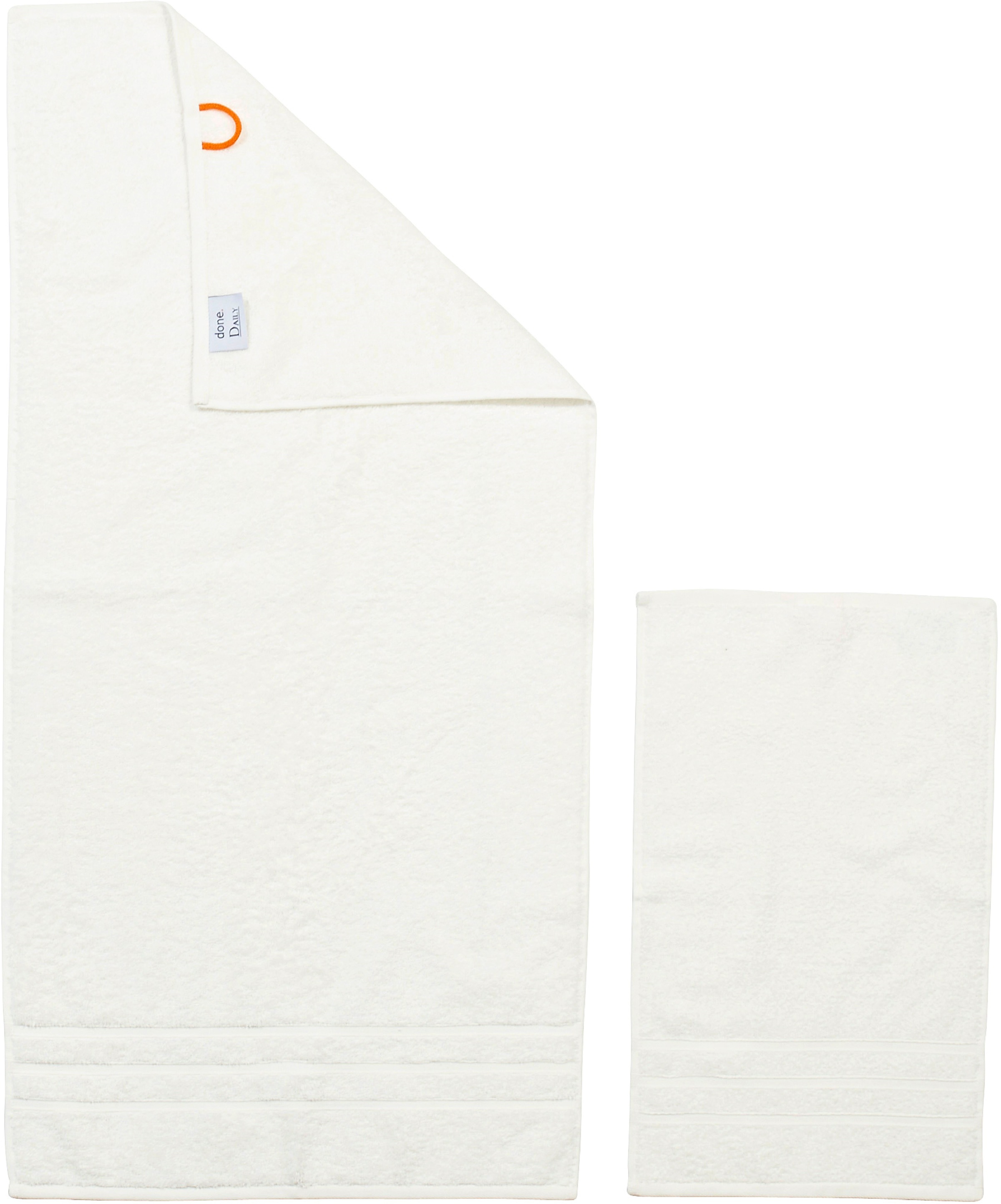 done.® Handtuch Set »Daily Uni« 2x Gästehandtücher & 2x Handtücher, Uni-Farben