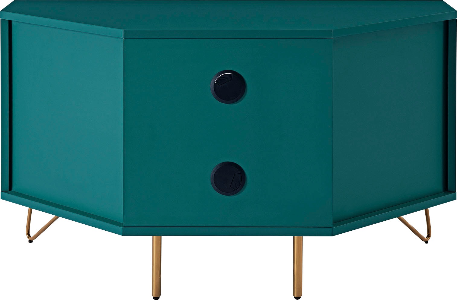 SalesFever TV-Board »Bolton Moderne TV-Eckkommode« Ecklösung, TV-Kommode matt lackiert, Push-to-open Funktion