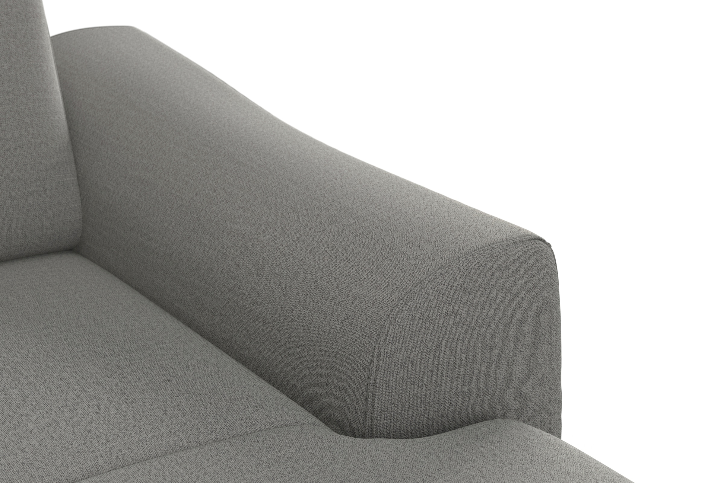 sit&more Ecksofa »Dundee L-Form« mit Federkern und Edelstahlfüssen, wahlweise mit Kopfteilverstellung