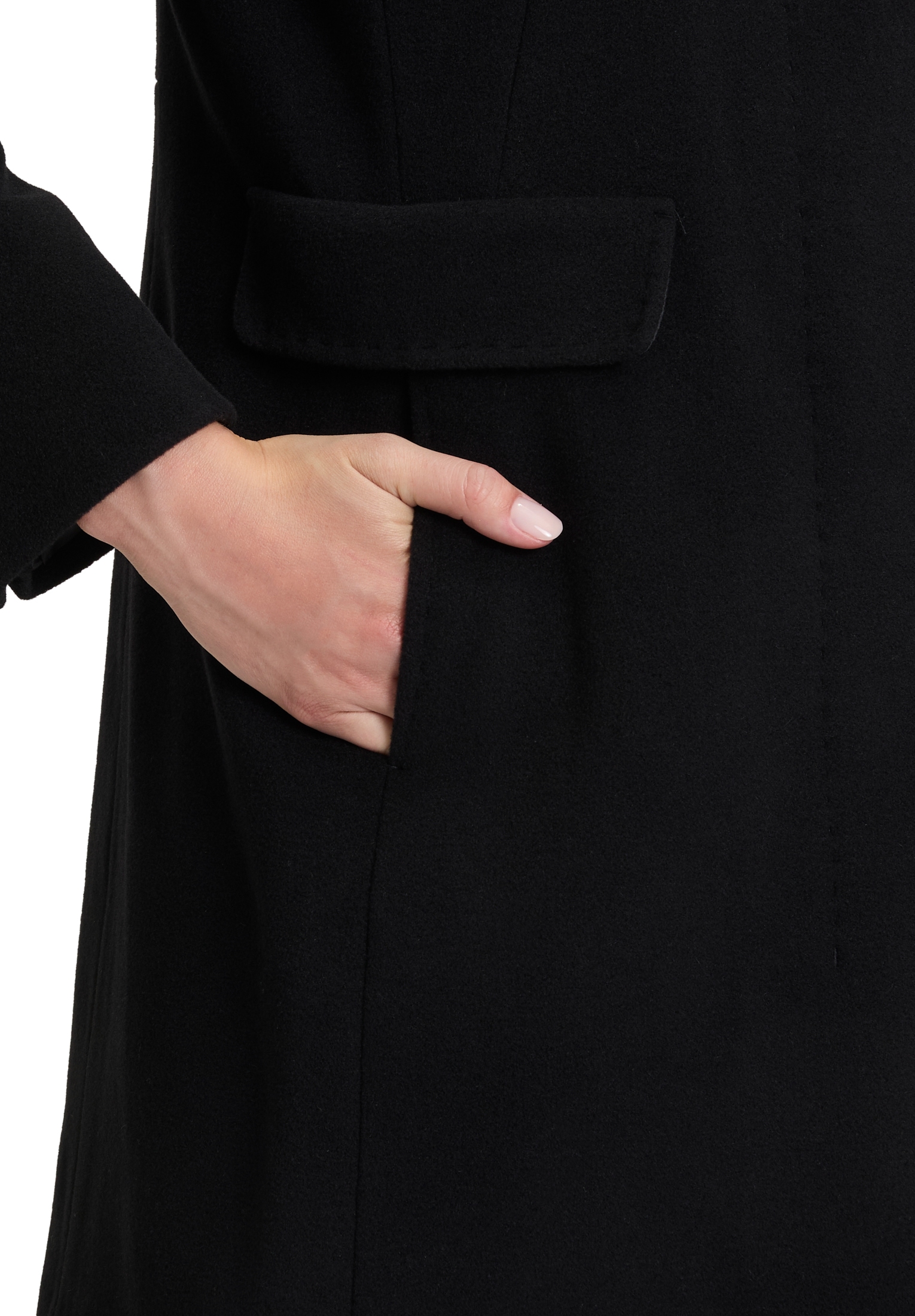 Gil Bret Veste en laine ohne Kapuze mit Stehkragen