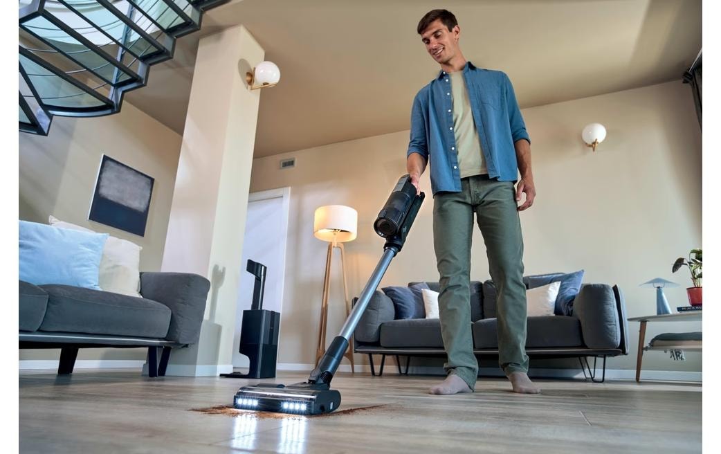 Hoover Aspirateur à main et à manche sans fil »HF350HP 11 Quartz Light Grey«