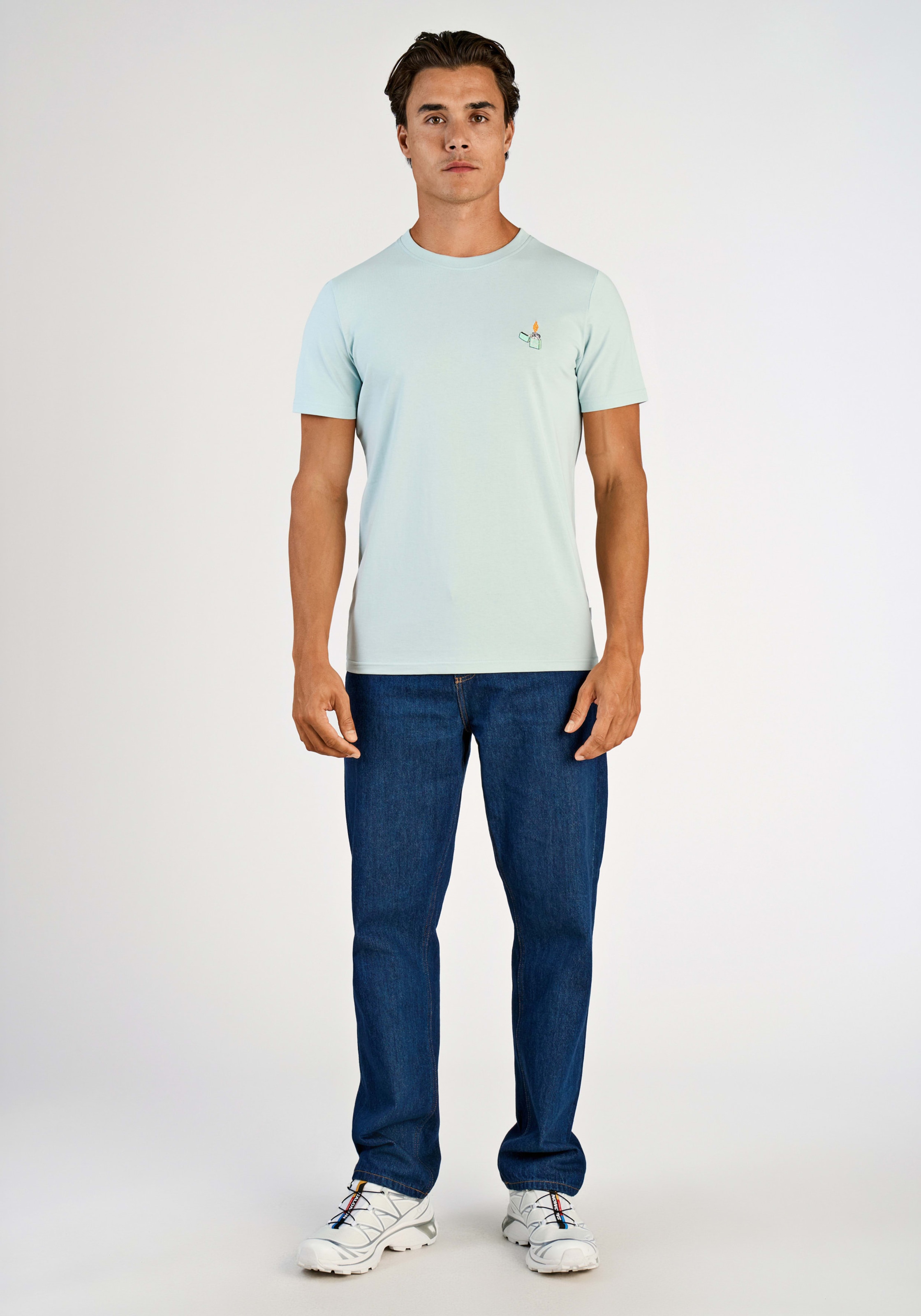 LINDBERGH T-shirt mit Statement-Stickerei auf der Brust