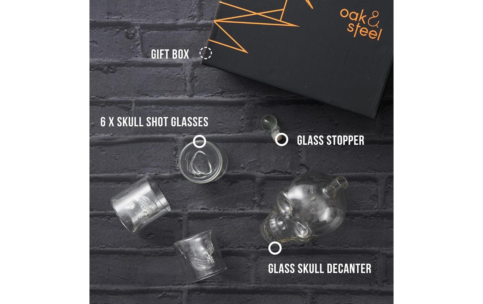   Dekanter »Oak & Steel Schädel 0.7 l«