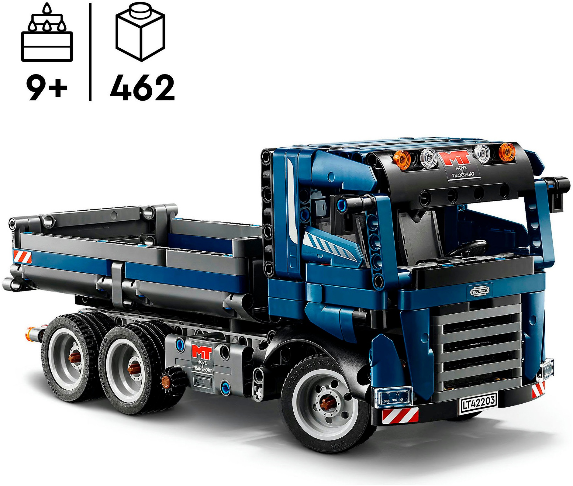LEGO® Konstruktionsspielsteine »Kipplaster (42203), LEGO® Technic« Made in Europe