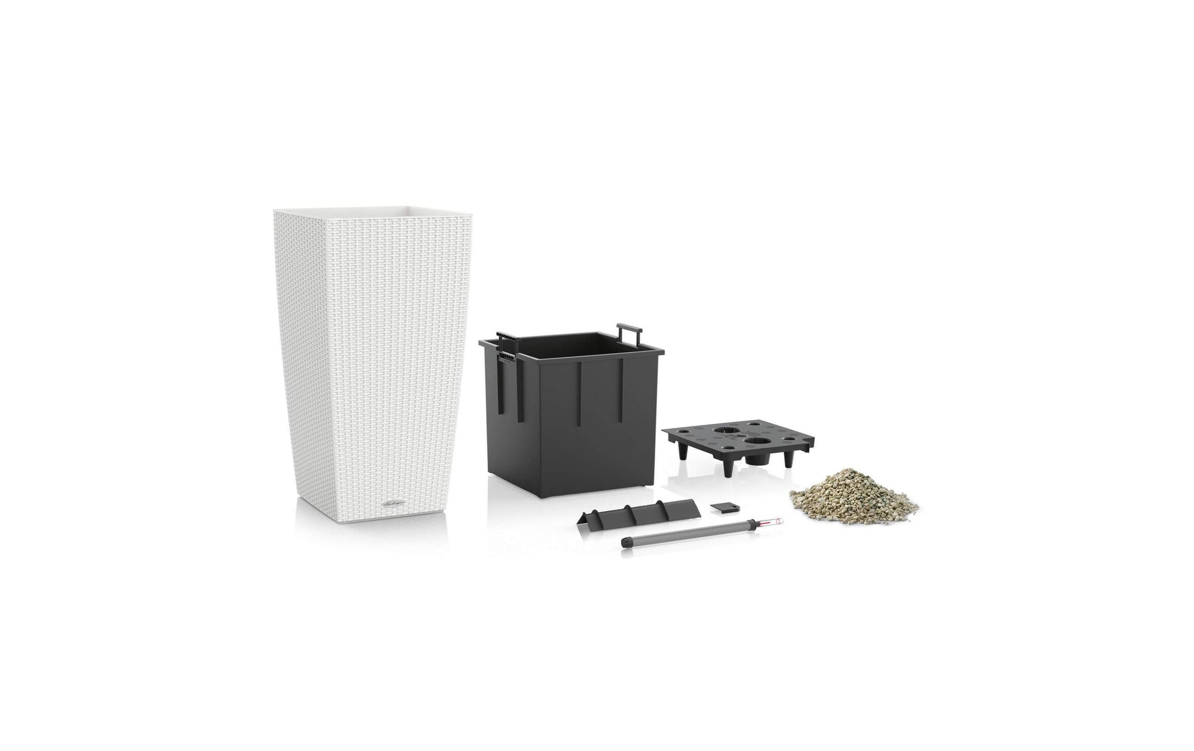   Blumentopf »Lechuza Cubico Cottage 40 Weiss«