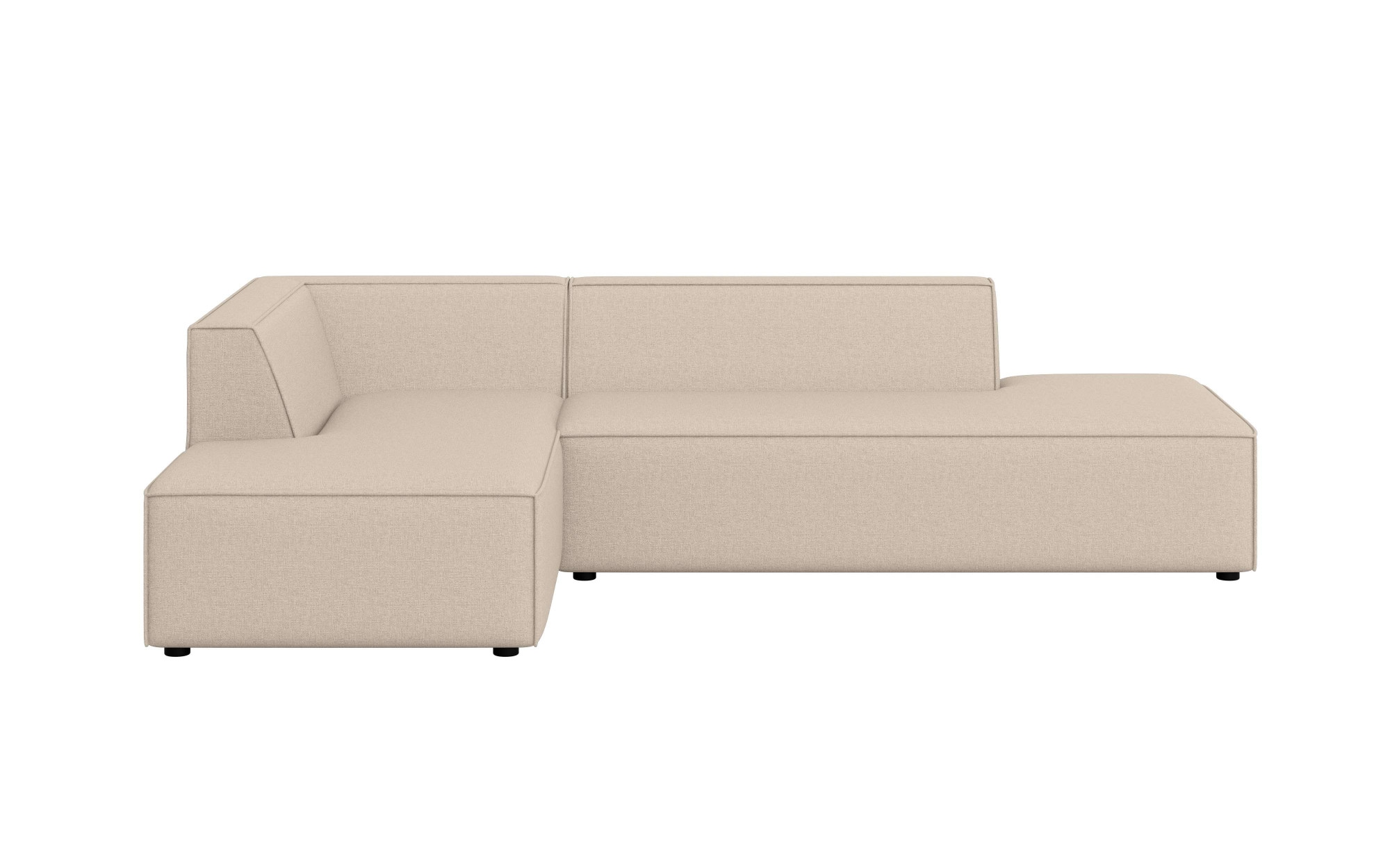 INOSIGN Canapé d'angle »Ecksofa Cavan mit Ottomane links oder rechts bestellbar« L-Form mit Wellenunterfederung, Masse B/T/H: 270/180/72 cm
