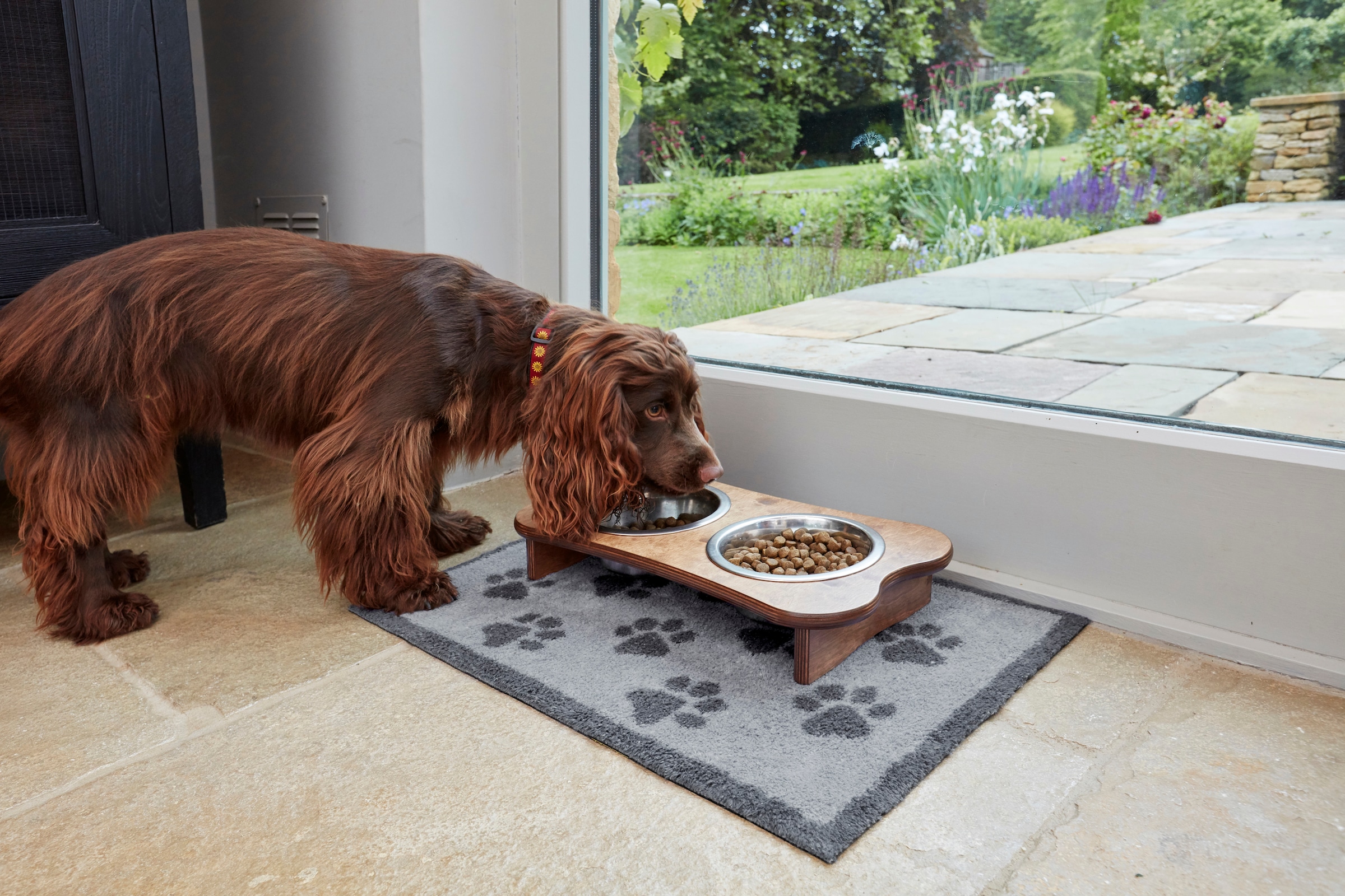 Turtle Mat Tapis de sol »Paws Grey« Rectangulaire 9 mm Höhe