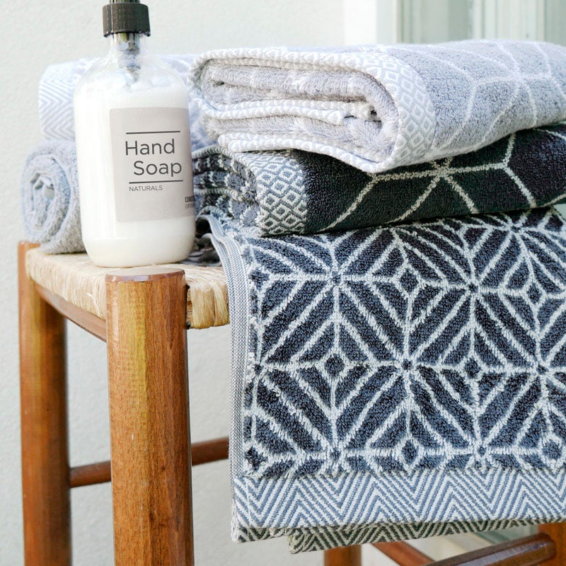 framsohn frottier Drap de douche »Design Jaquard Raute Badetuch« ourlet tissé multicolore, fabriqué en Autriche