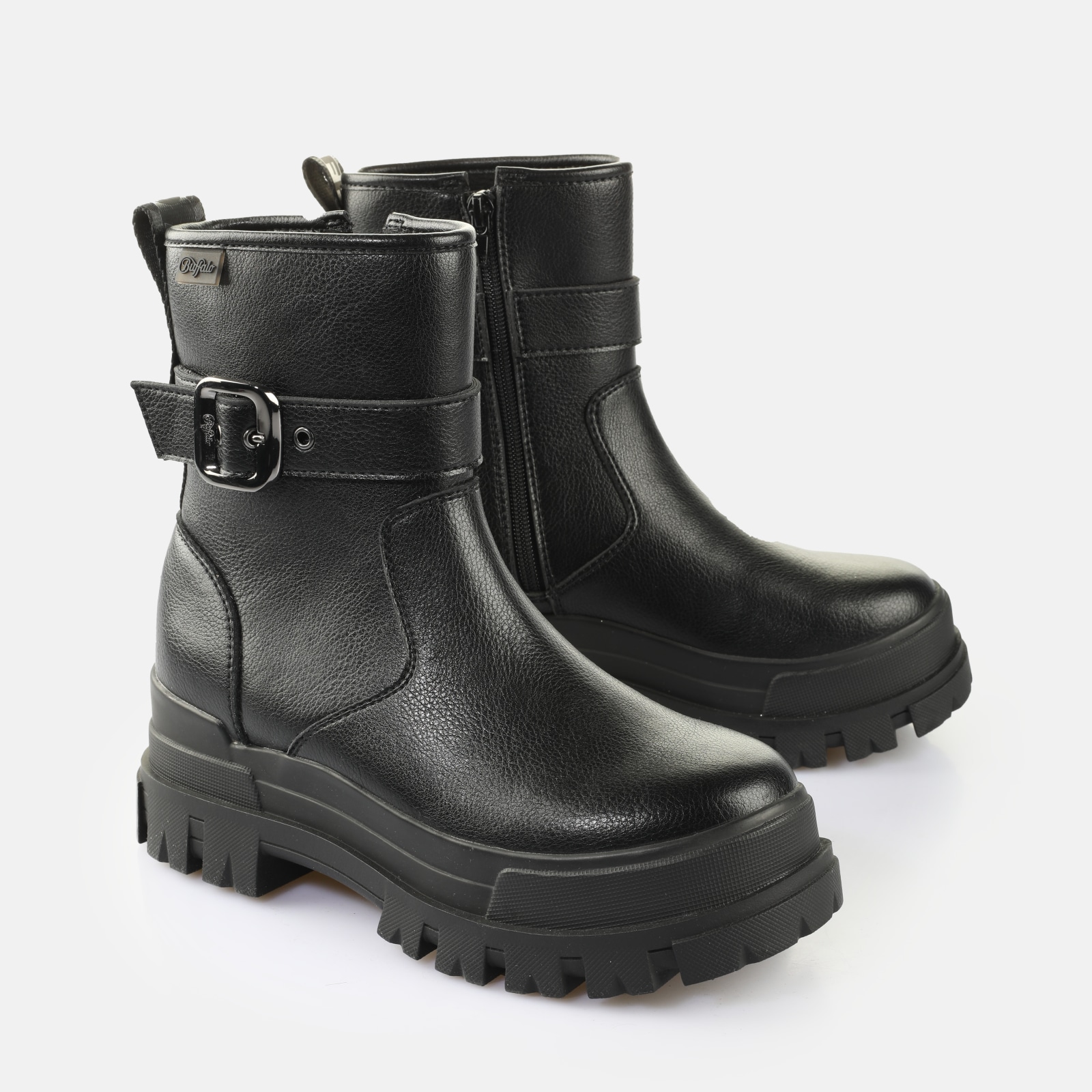 Buffalo Bottines »ASPHA BOOTIE BUCKLE OS«  bottes, bottines de festival, bottines à plateforme avec boucle décorative