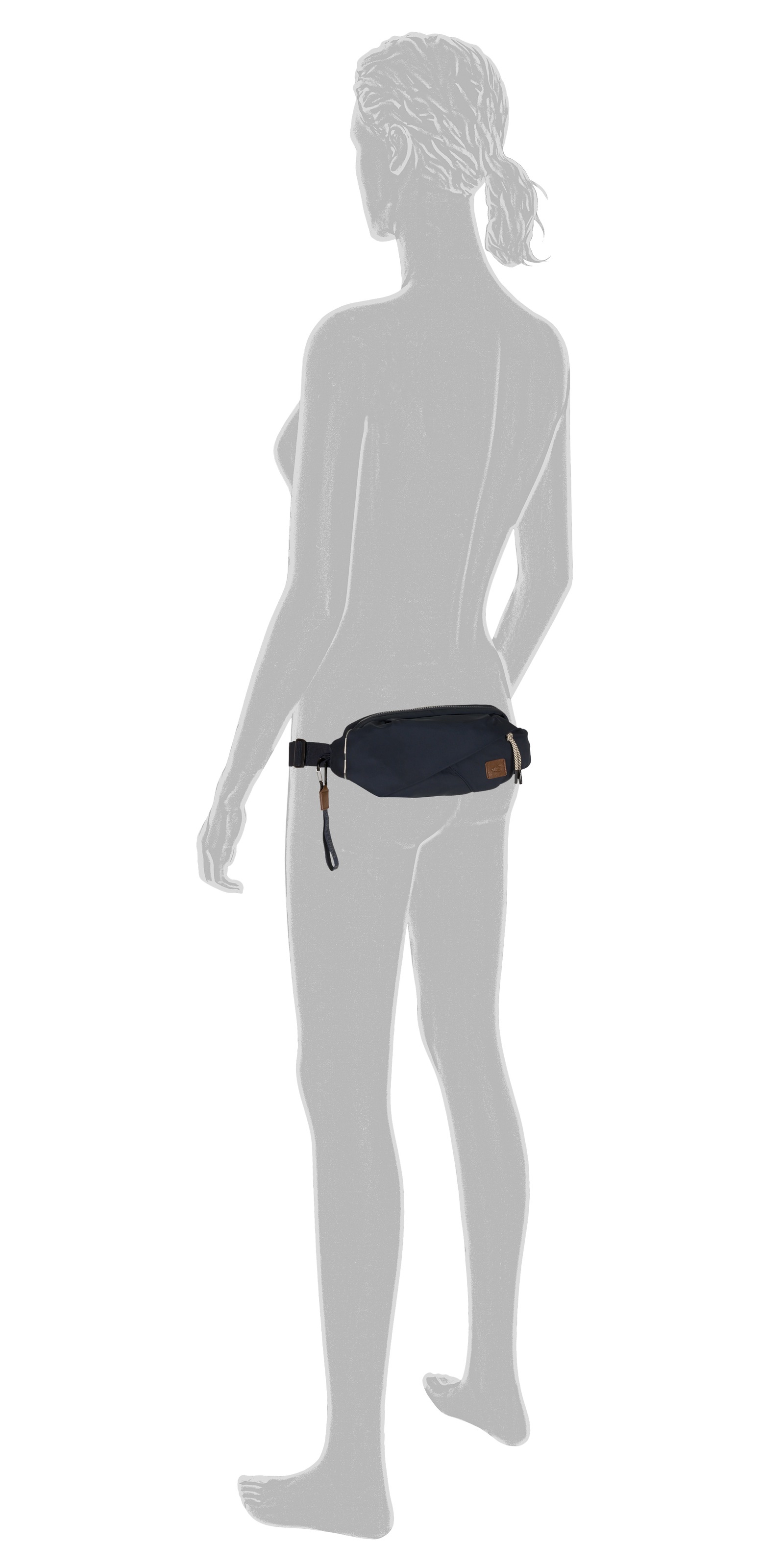 camel active Sac ventral »Aurum« en polyester recyclé à structure nylon, léger et avec détails fins