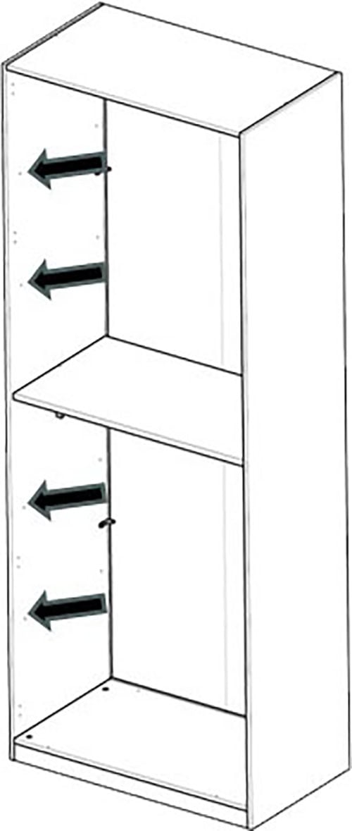 INOSIGN Einlegeboden »Jupiter – Steingrau (1 St.), 22 mm stark, ideale Stauraumhilfe« Breite 89 cm, passend für Drehtürenschrank 2-/4-/6-türig