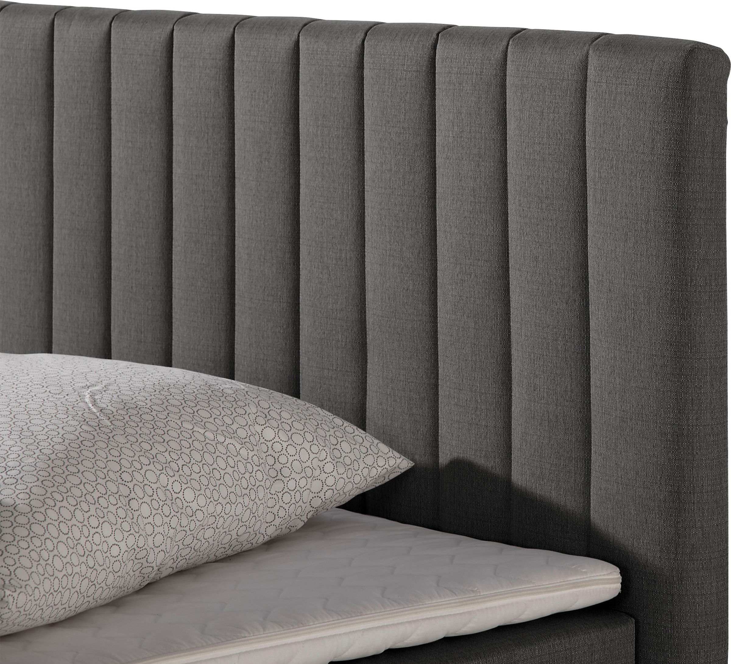 Maintal Lit de boxe avec coffre de lit et surmatelas en mousse froide