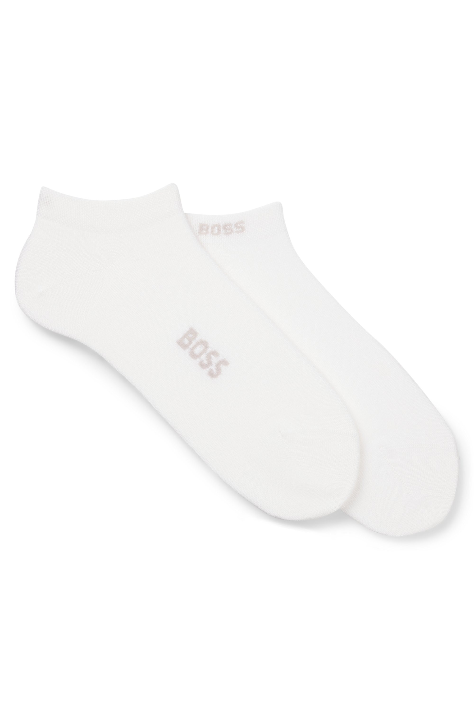 BOSS Chaussettes »2P AS Logo Bamboo« Packung, 2 Couple tlg. mit doppelten Logoschriftzug