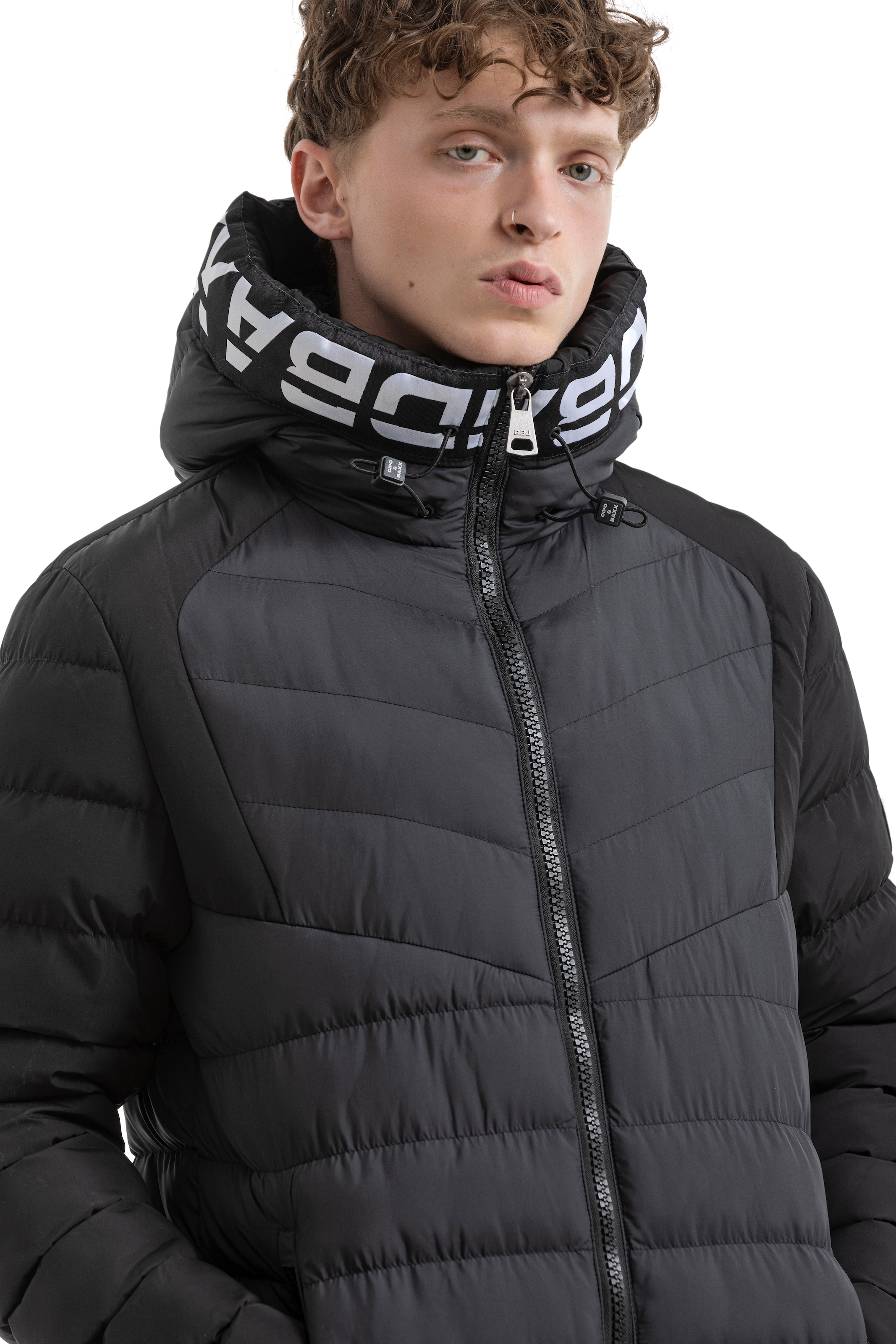 Cipo & Baxx Steppjacke mit Kapuze
