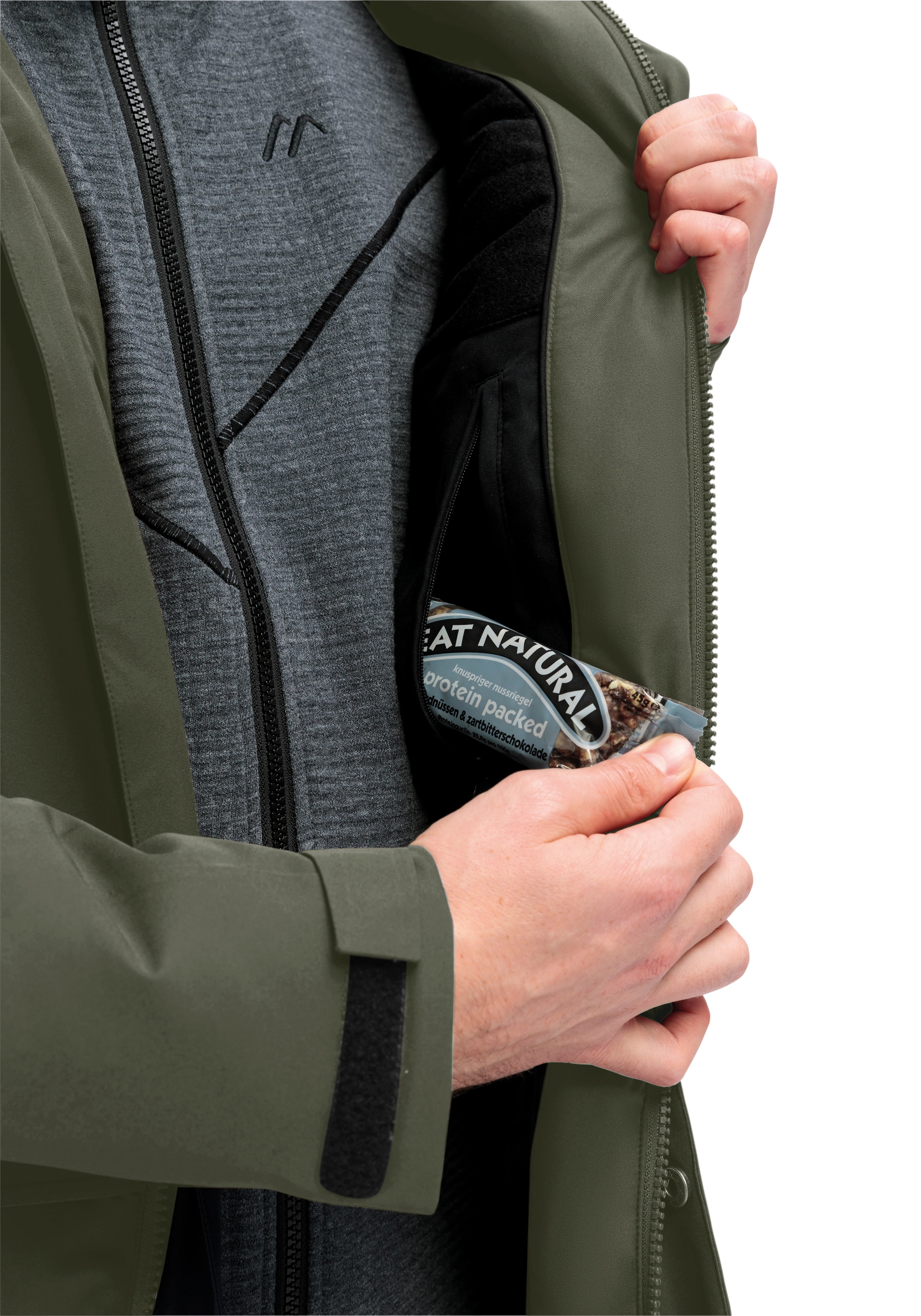 Maier Sports Veste d'extérieur »HE-JACKE MTEX EL. PEYOR LONG« mit sportlichem Look, robustes Obermaterial, längere Form