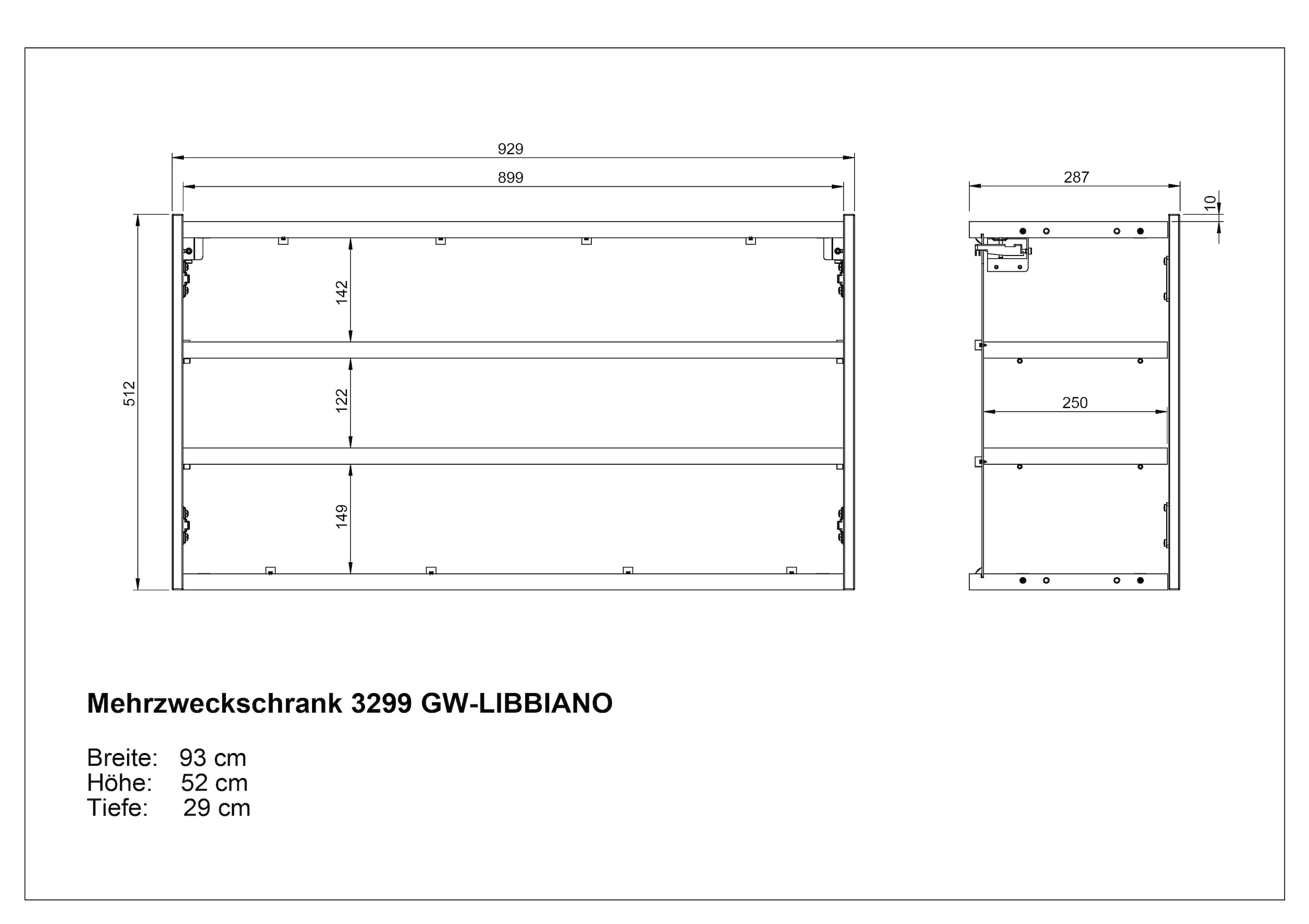 GERMANIA Armoire à chaussures »GW-Libbiano«