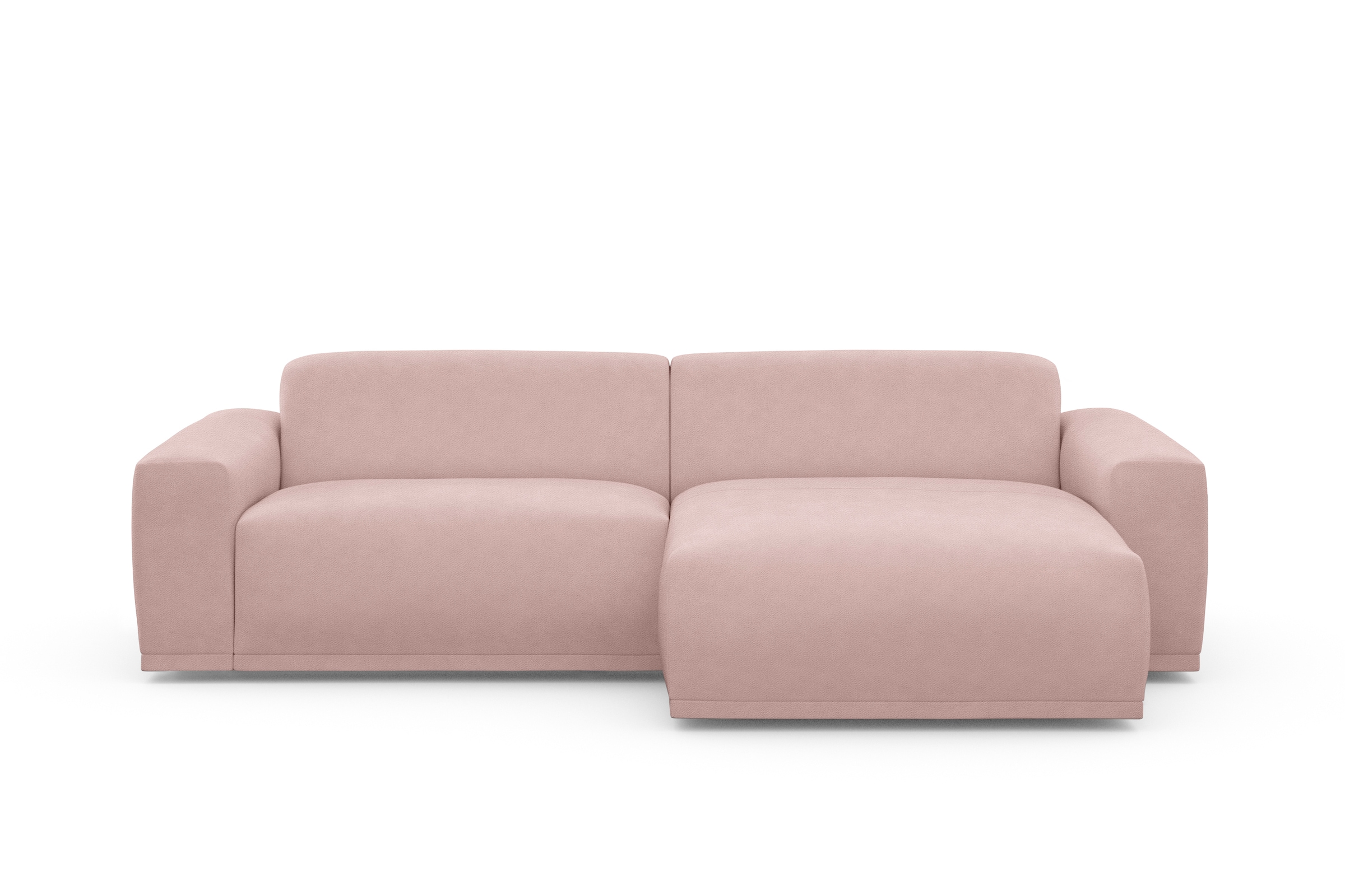 TRENDMANUFAKTUR Canapé d'angle »Braga 255 cm, hochwertiger Kaltschaum, L-Form , Japandi-Stil« Canapé moderne, sofa avec grand confort d’assise, 255/72/160 cm (L/H/P)