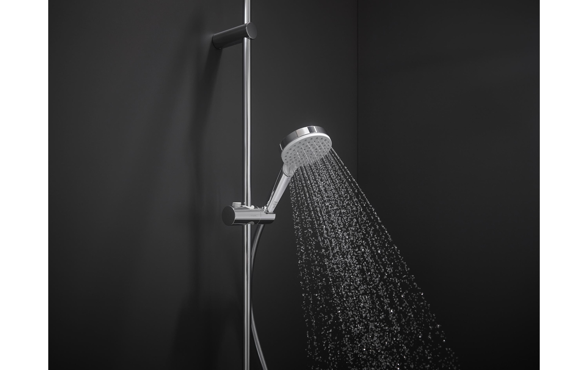 hansgrohe Handbrause »Crometta« 10cm, wassersparend 9 l/min Weiss/chrom
