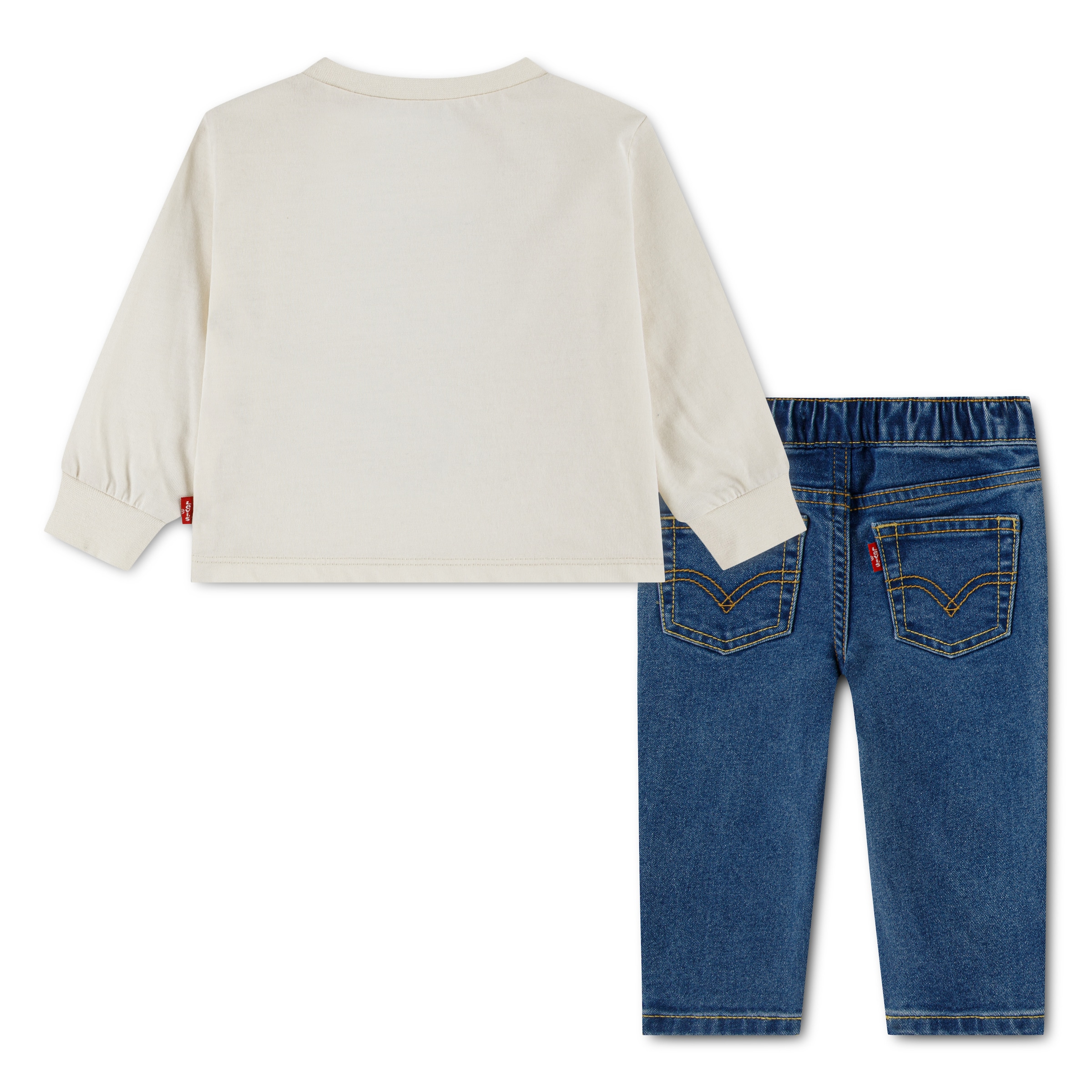 Levi's® Kids T-shirt à manches longues & pantalon »LVB LS & DENIM PANT SET« Ensemble, 2 mit Bärchenprint - for Boys