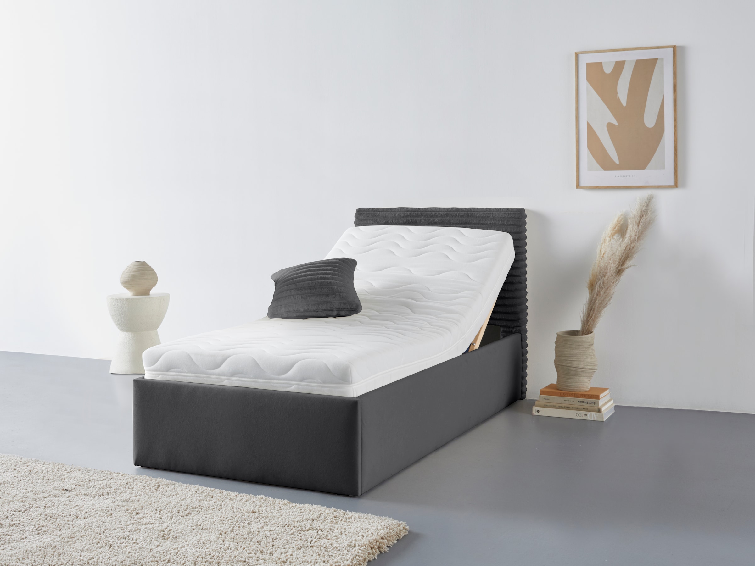 Westfalia Schlafkomfort Polsterbett »Vita« auch mit Stauraum erhältlich, inkl. Kopfteilverstellung