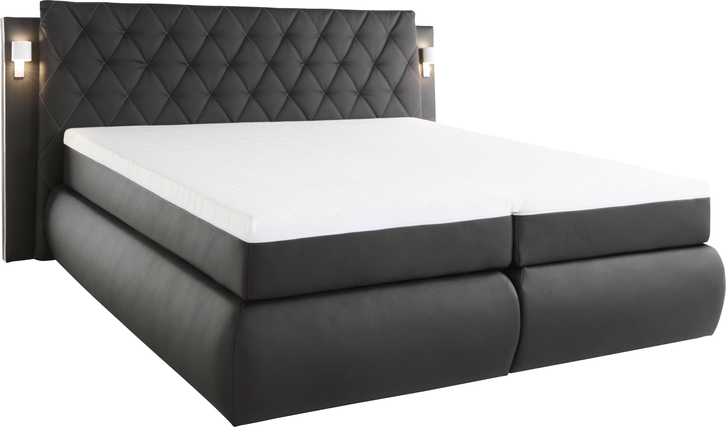 COLLECTION AB Lit boxspring inklusive Bettkasten, LED-Beleuchtung und Topper