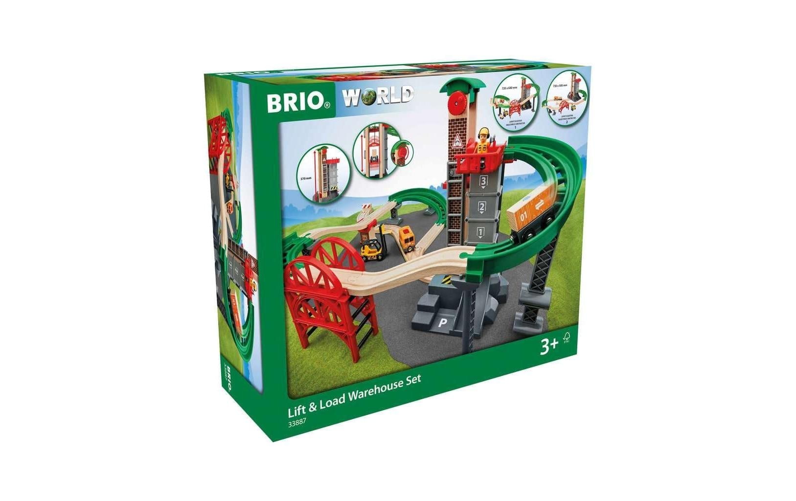 BRIO® Bâtiment de train jouet »Grosses Lagerhaus-Set Aufzug«