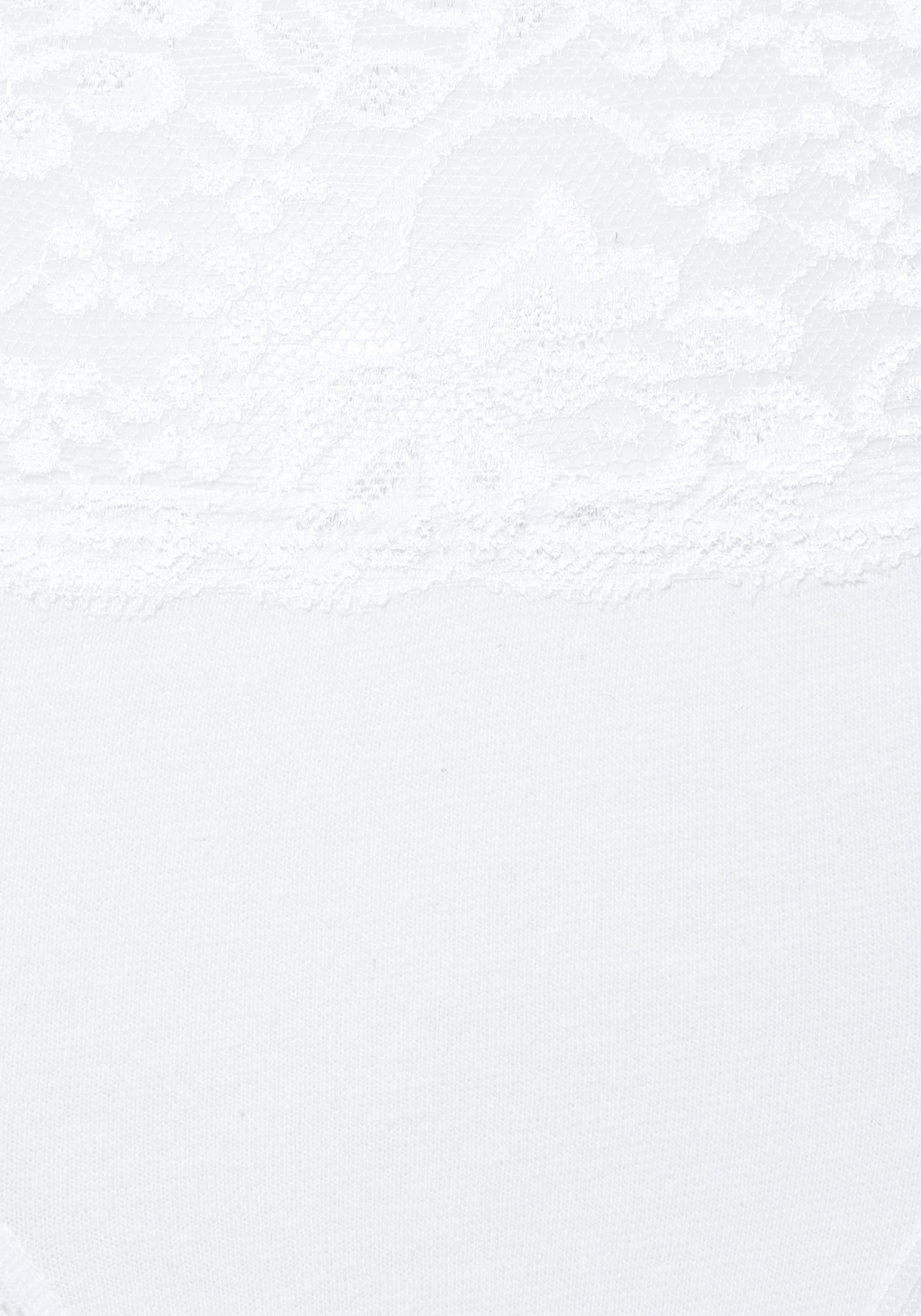 Vivance Slip pack de 3,  en coton élastique avec dentelle florale