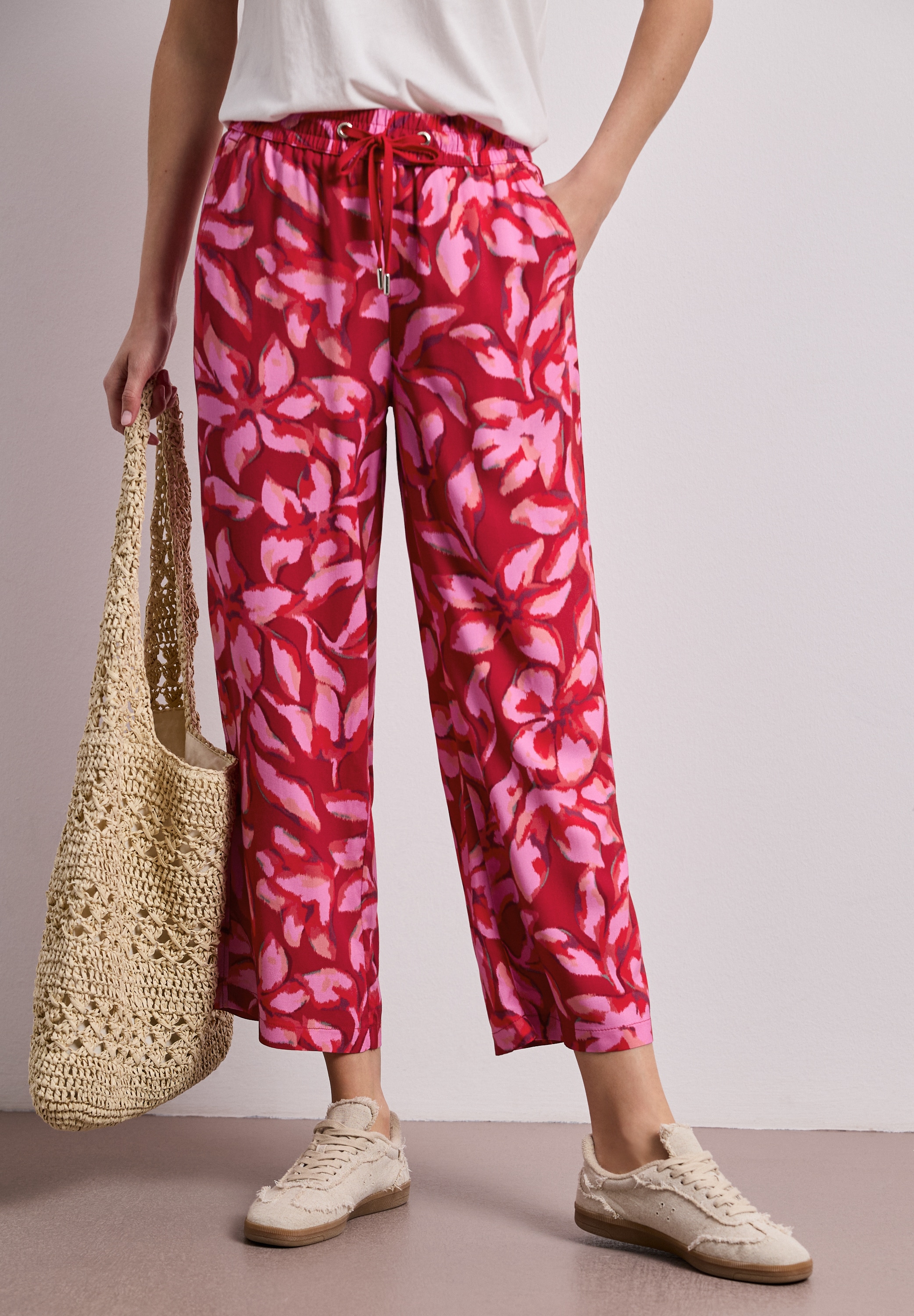 STREET ONE Pantalon 7/8 »Style Emee«  imprimé, avec poches, jambe large