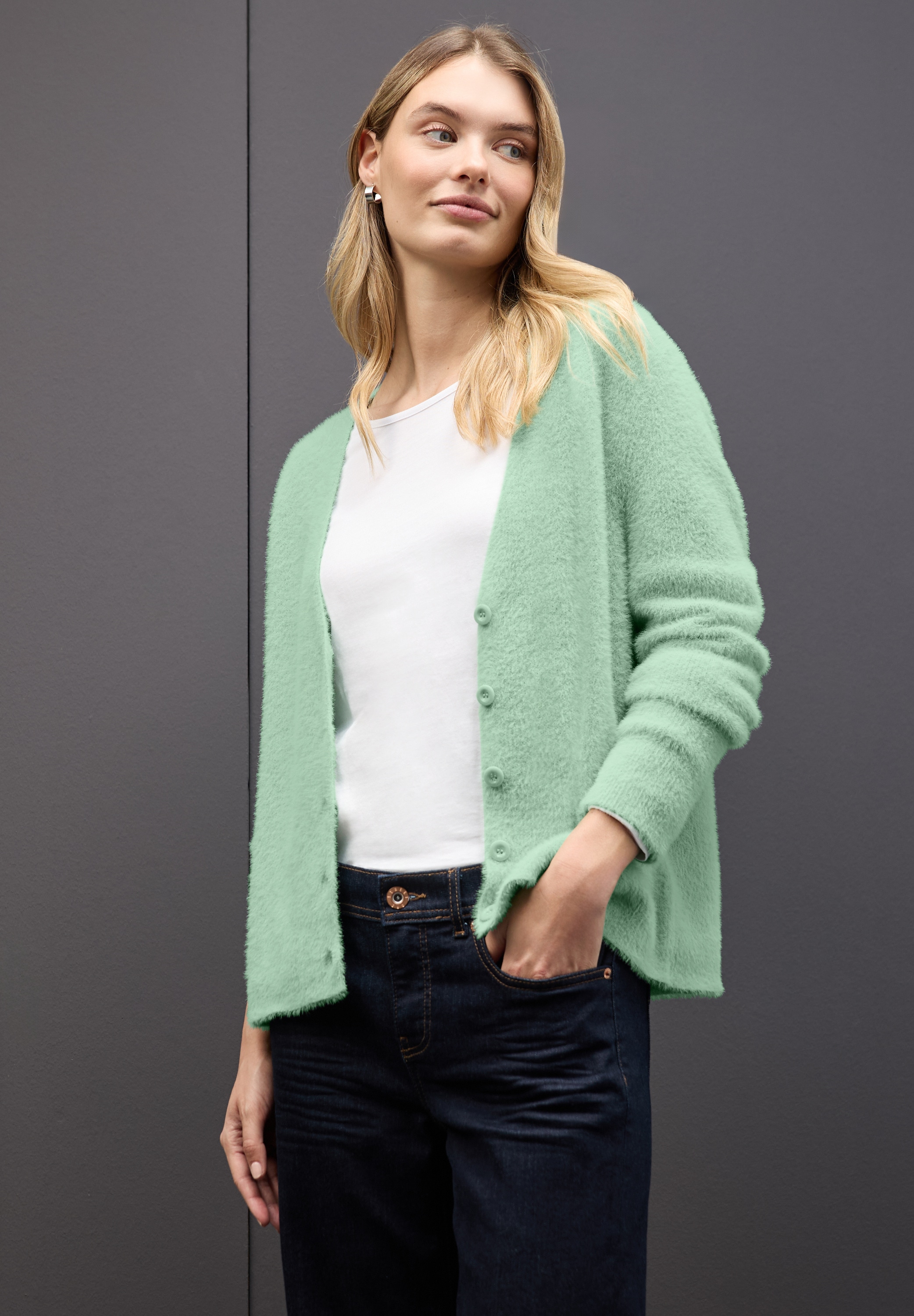 STREET ONE Cardigan mit V-Ausschnitt