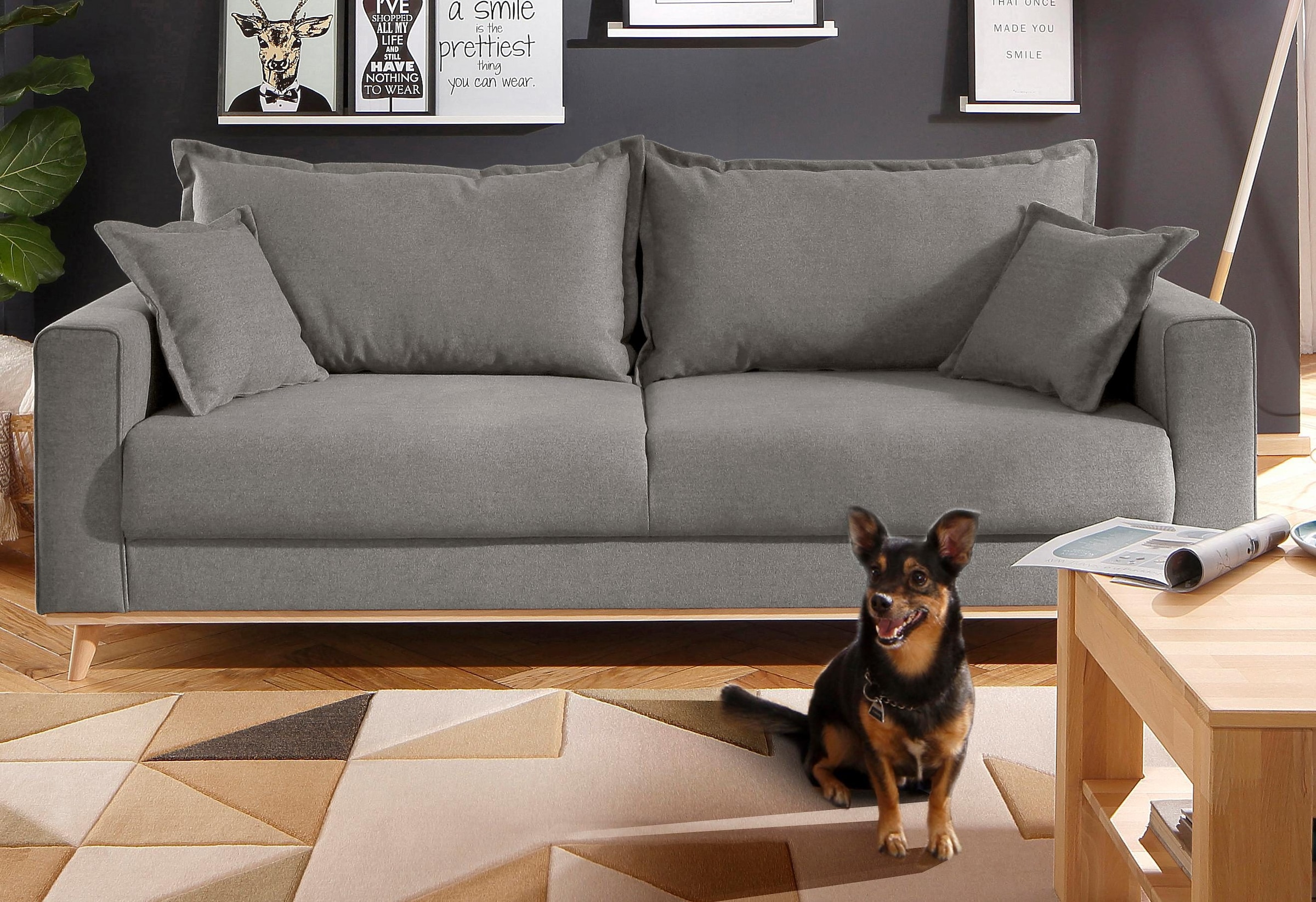 Home affaire 3-places »Edina« auch in Baumwollmix-Bezug, im skandinavischem Stol