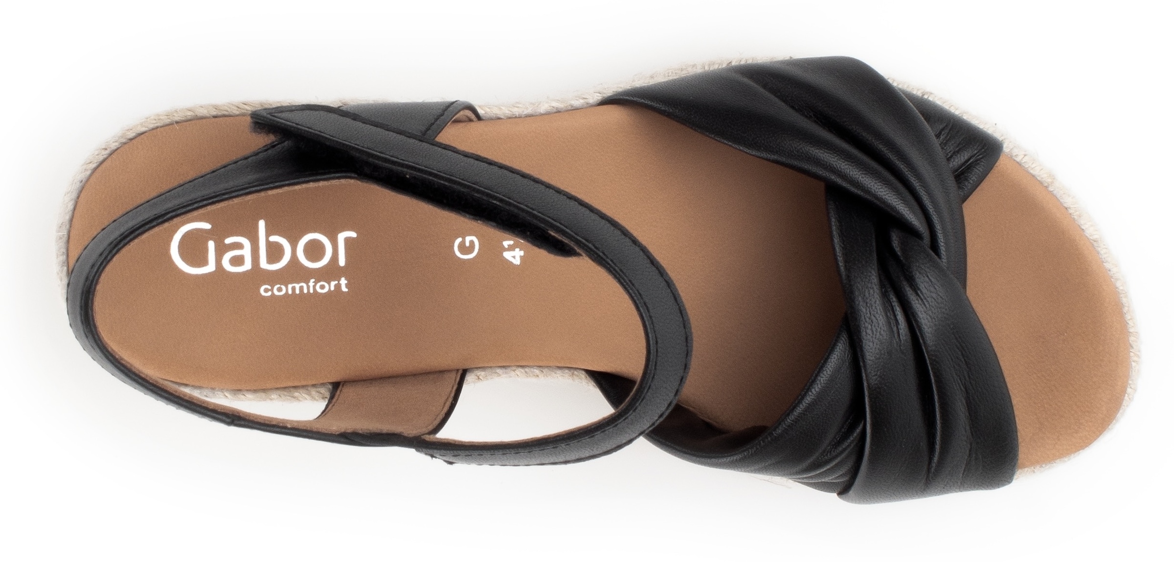 Gabor Keilsandalette »ATHEN«  , Riemchensandale, Sommerschuh mit Klettverschluss, G-Weite