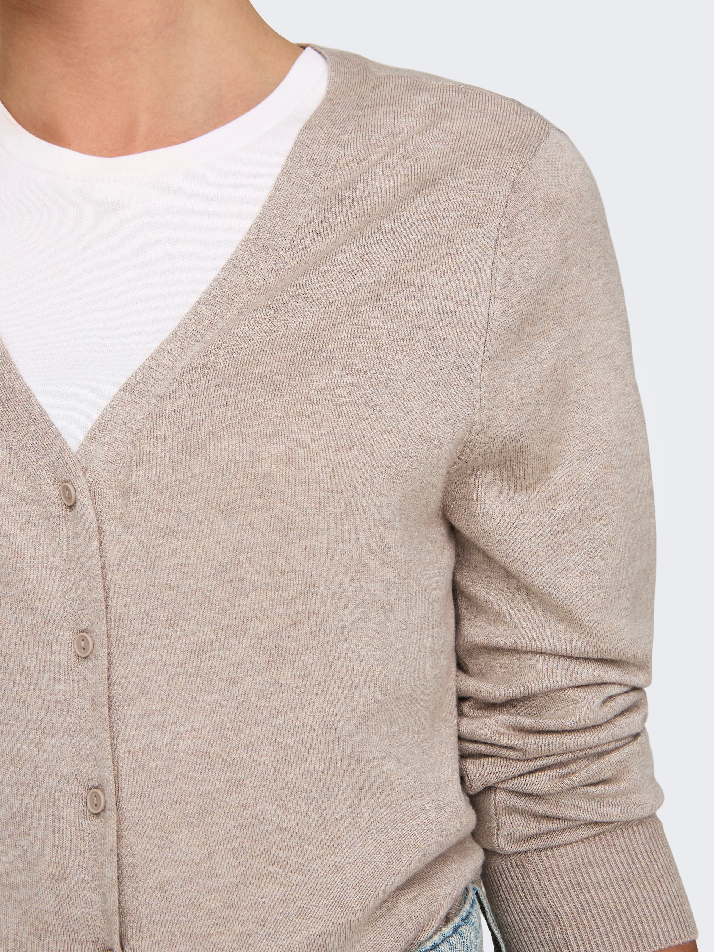 ONLY Strickjacke »ONLVENICE LIFE LS VNECK CARDI KNT NOOS«