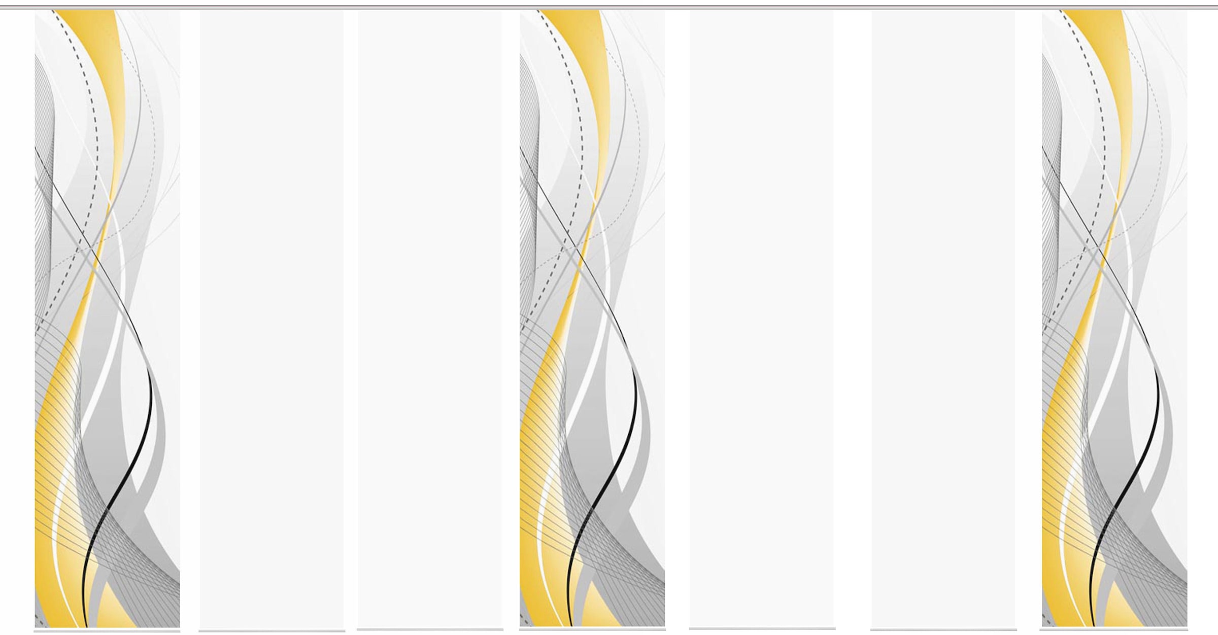 HOME WOHNIDEEN Schiebegardine »CARLISLE 7ER SET« Paneelwagen 7 Stk. tlg. HxB: 245x60