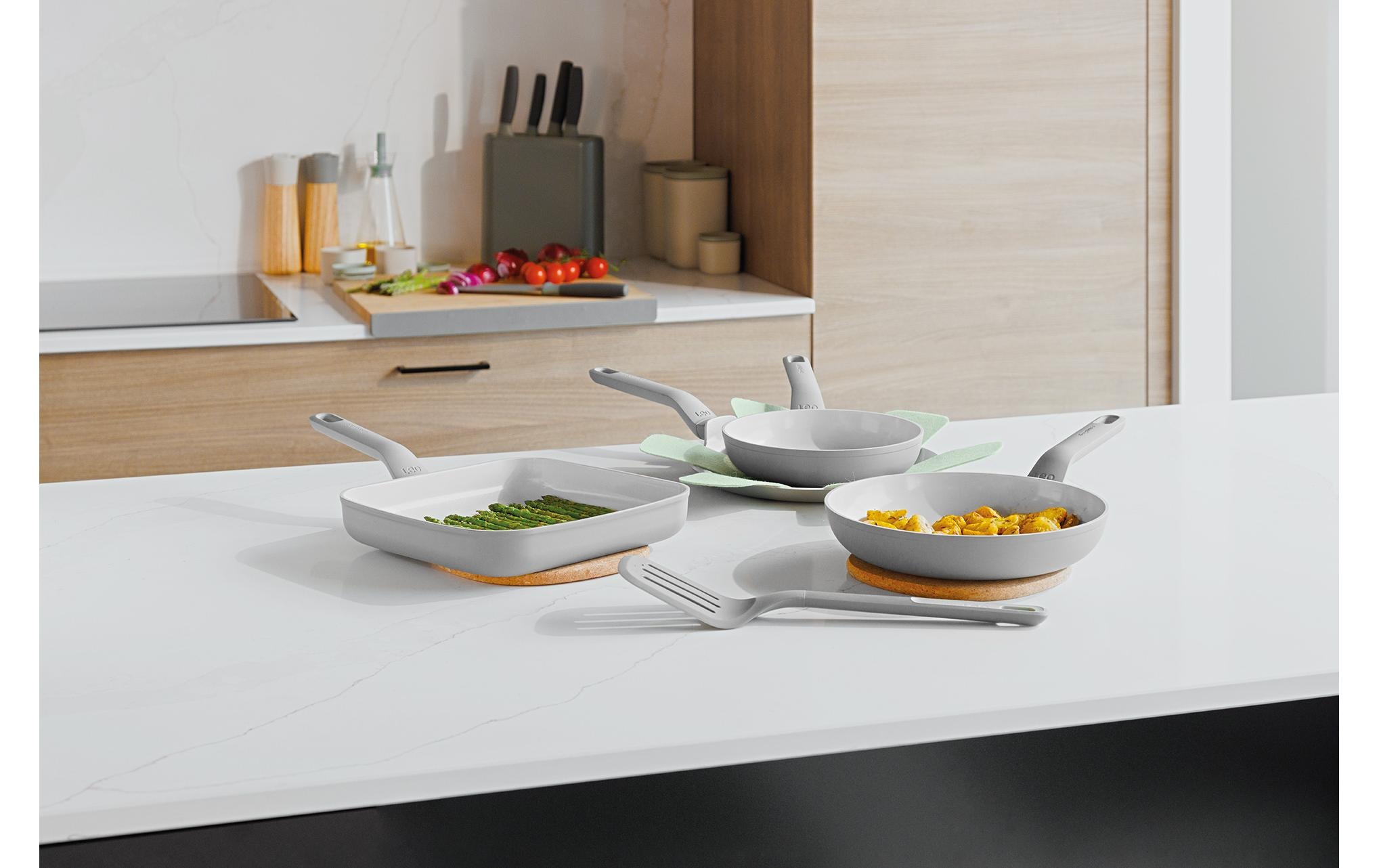 BergHOFF Poêle à frire »Leo Balance 5-teilig, Moonmist« Aluminium 5 cuis tlg.