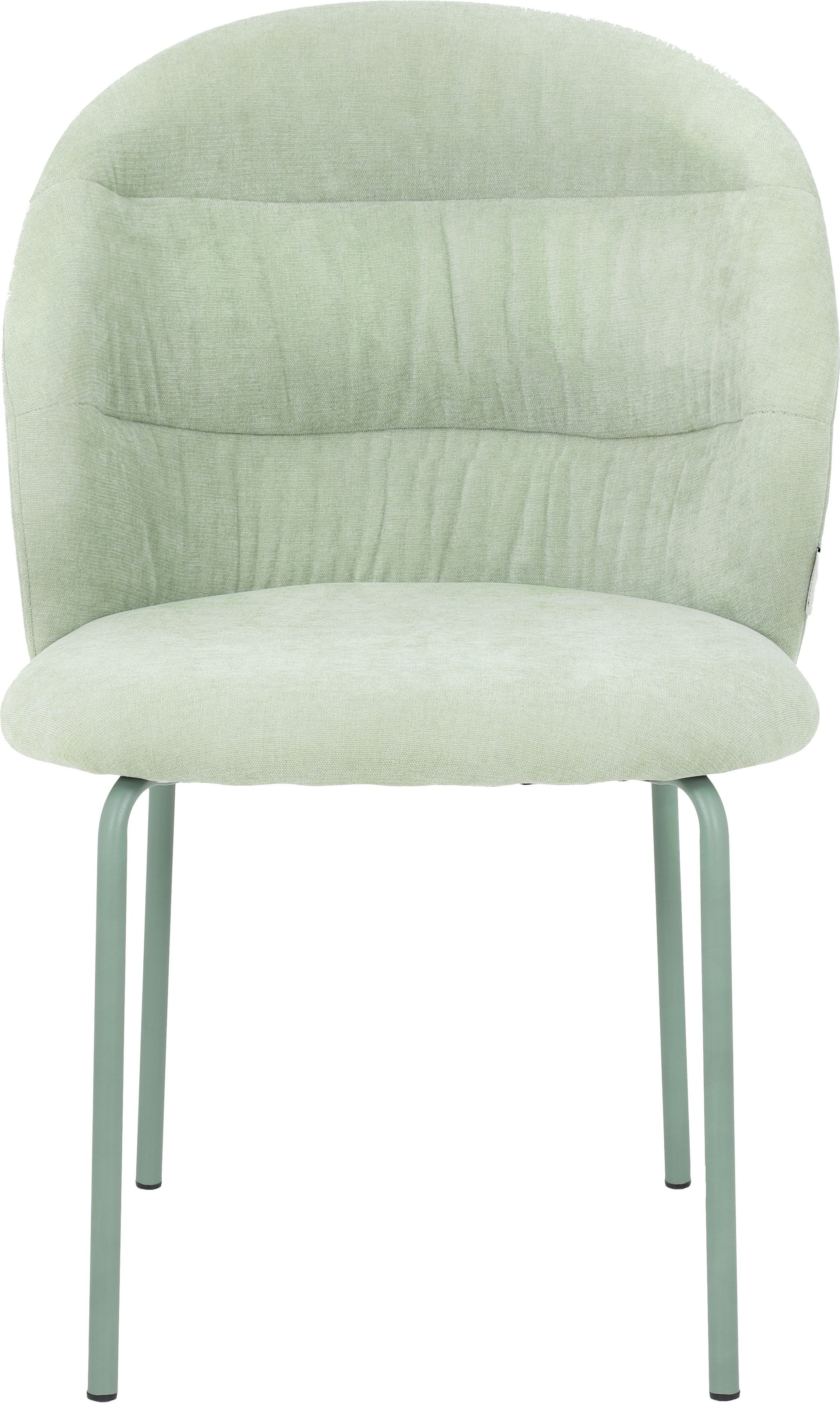 TOM TAILOR HOME Chaise à 4 pieds »LEAF CHAIR« (Set) 2 cuis4-Fussgestell, Raffung in der Rückenlehne