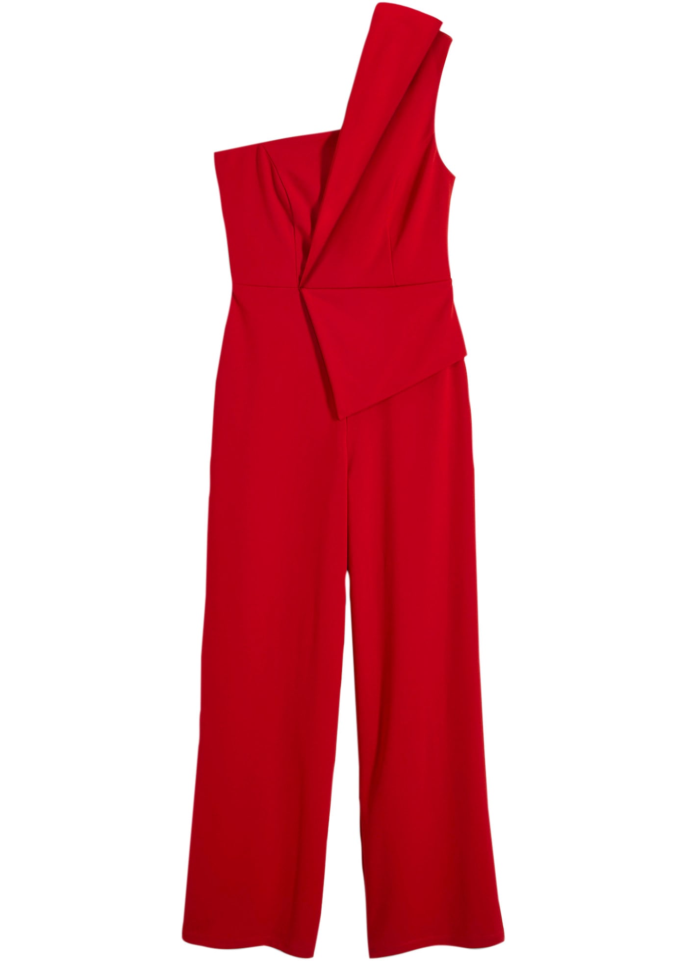bonprix Combinaison für festliche Anlässe, One-Shoulder-Design, Slim fit, ärmellos