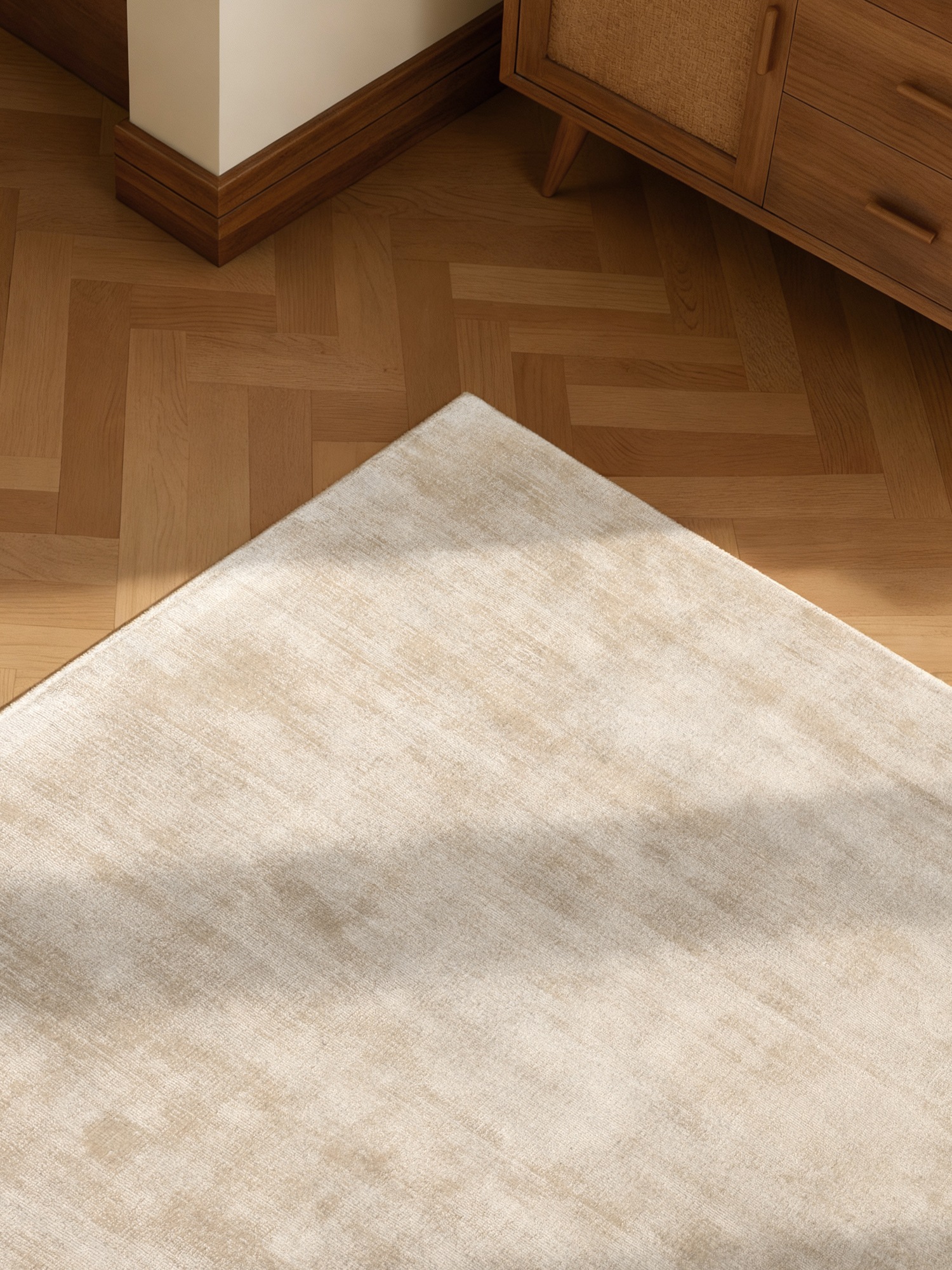 vikosa Tapis »Noemi« Rectangulaire 10 mm Höhe Dezenter Glanz, Weich, Seidenoptik, Viskose, Wohnzimmer, Schlafzimmer