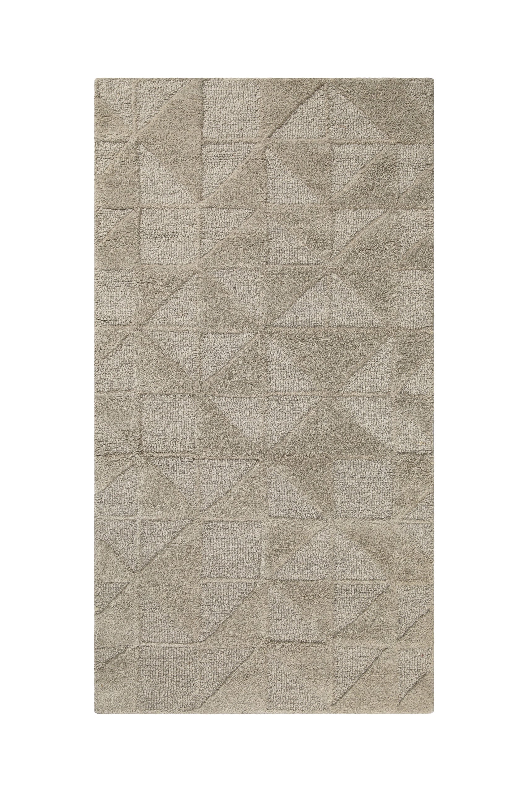 Wecon home Tapis en laine »Hamptons THIRTYSEVEN« Rectangulaire 15 mm Höhe Läufer, Schurwolle, Kurzflor, Wohnzimmer, elegant, geometrisch