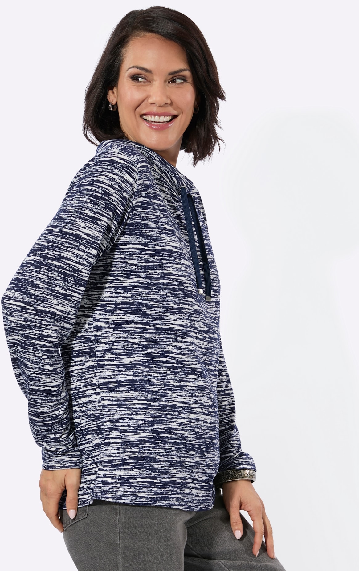 Casual Looks T-shirt à col montant »Winter-Shirt« 1